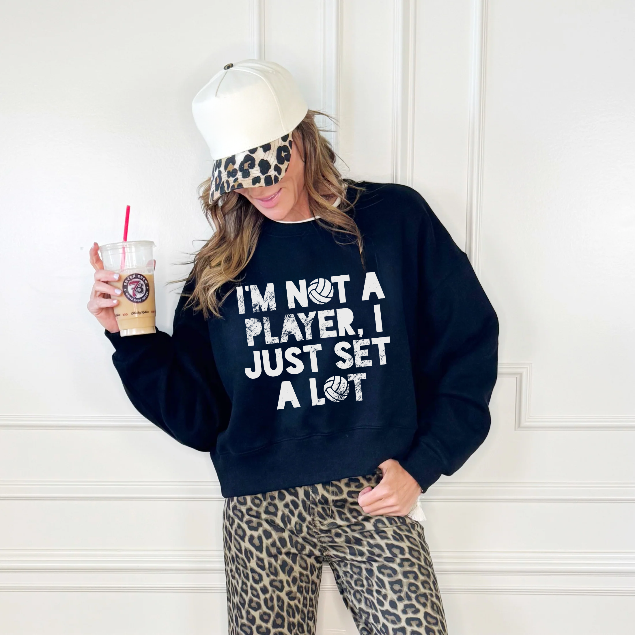 I'm not a player, I just set a lot Crop Sweatshirt