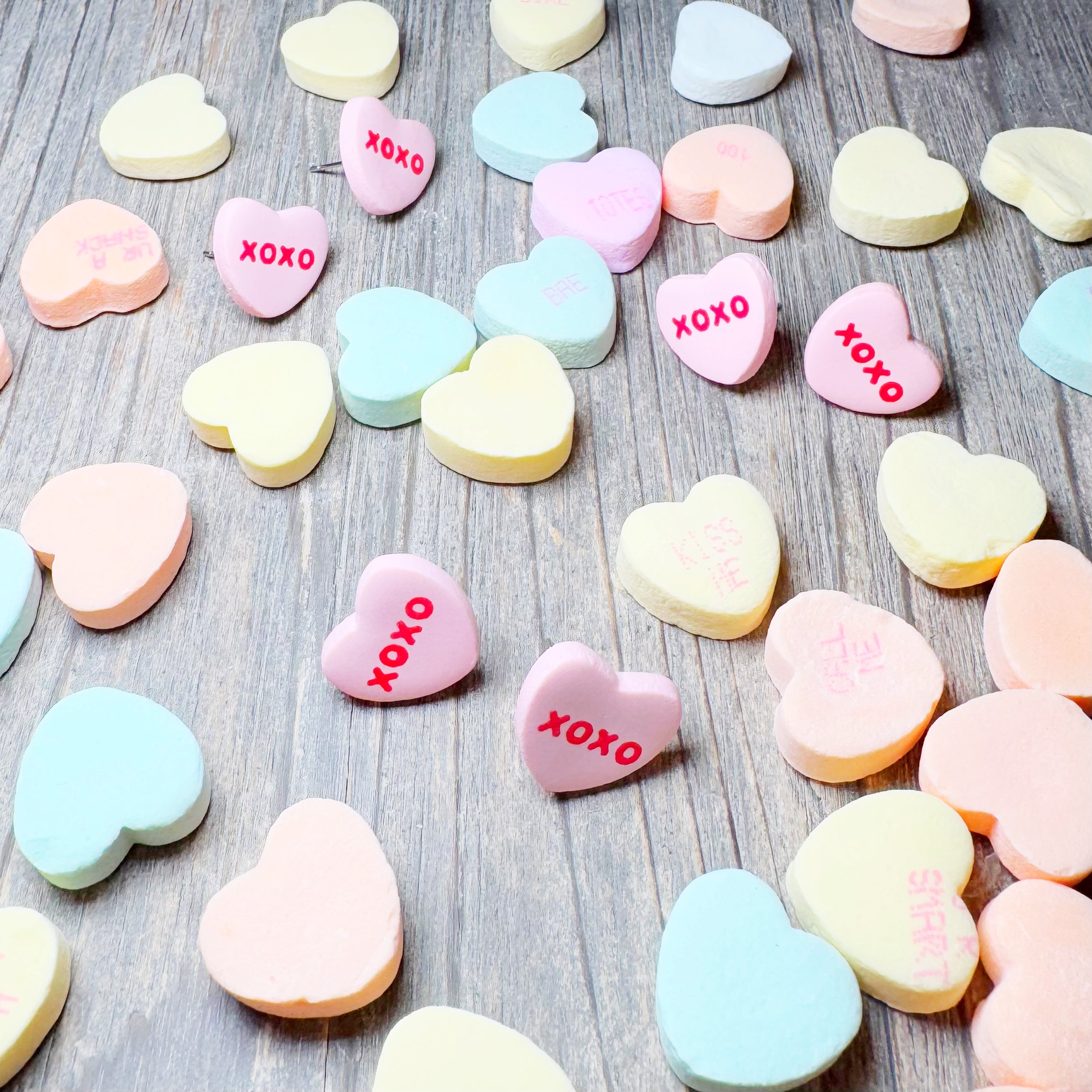 XOXO Candy Heart Earrings