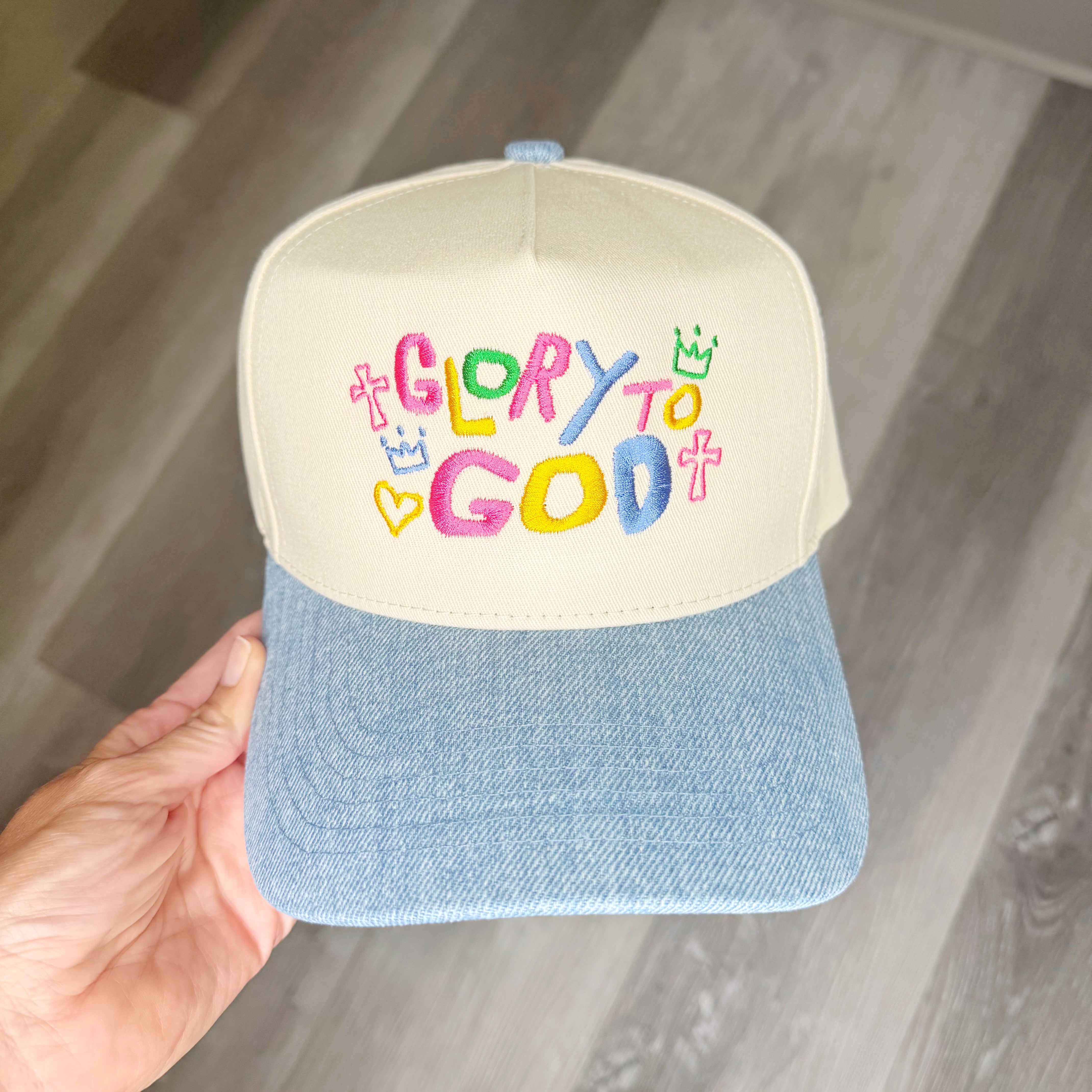 Glory To God Denim Hat