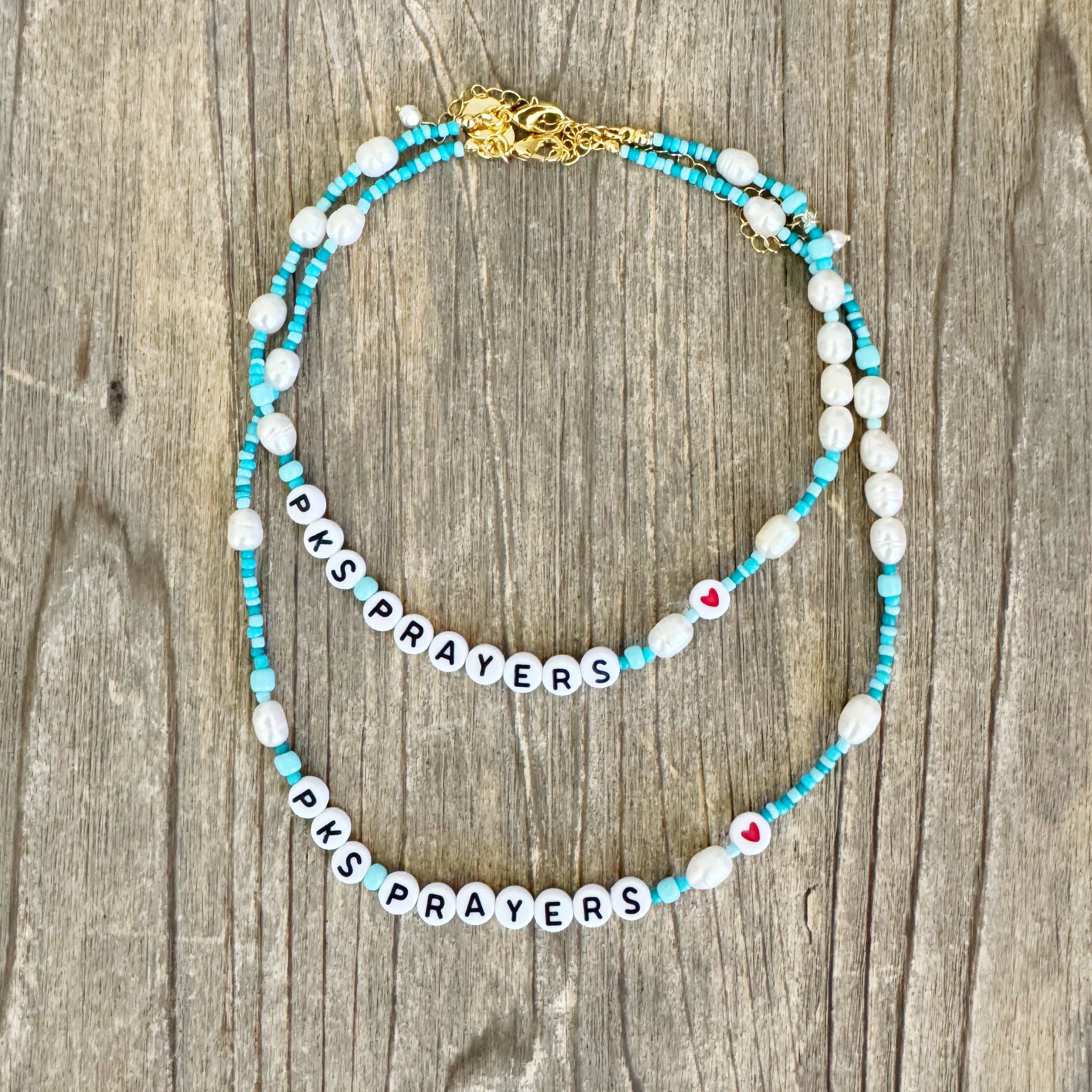 Rainbow + Pearl PK Necklace