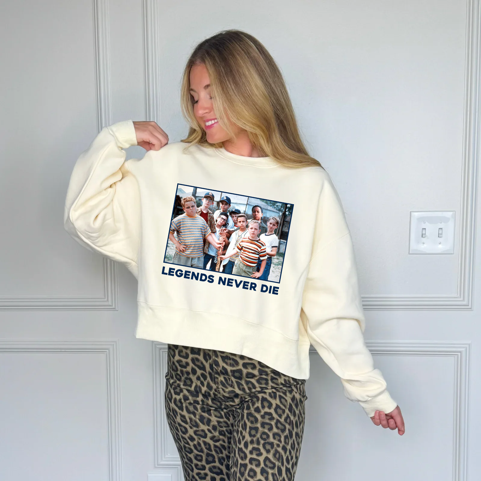 Legends Never Die Cropped Sweatshirt