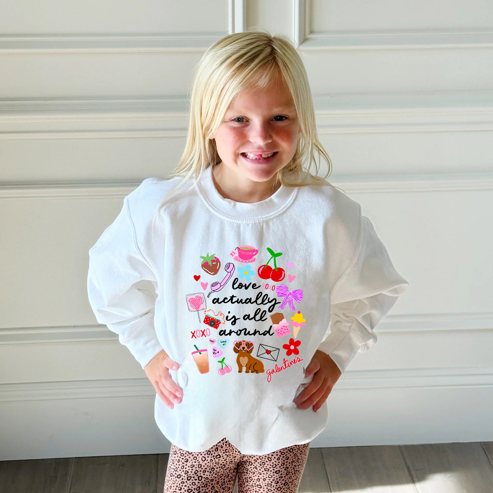 Love Acutally Is All Around Youth & Adult Sweatshirt