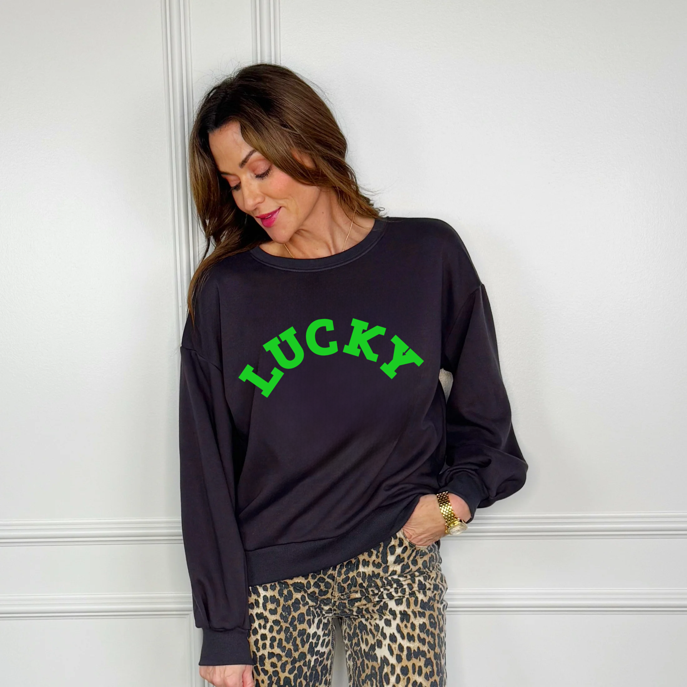 Lucky Arch Puff P&P Sweatshirt