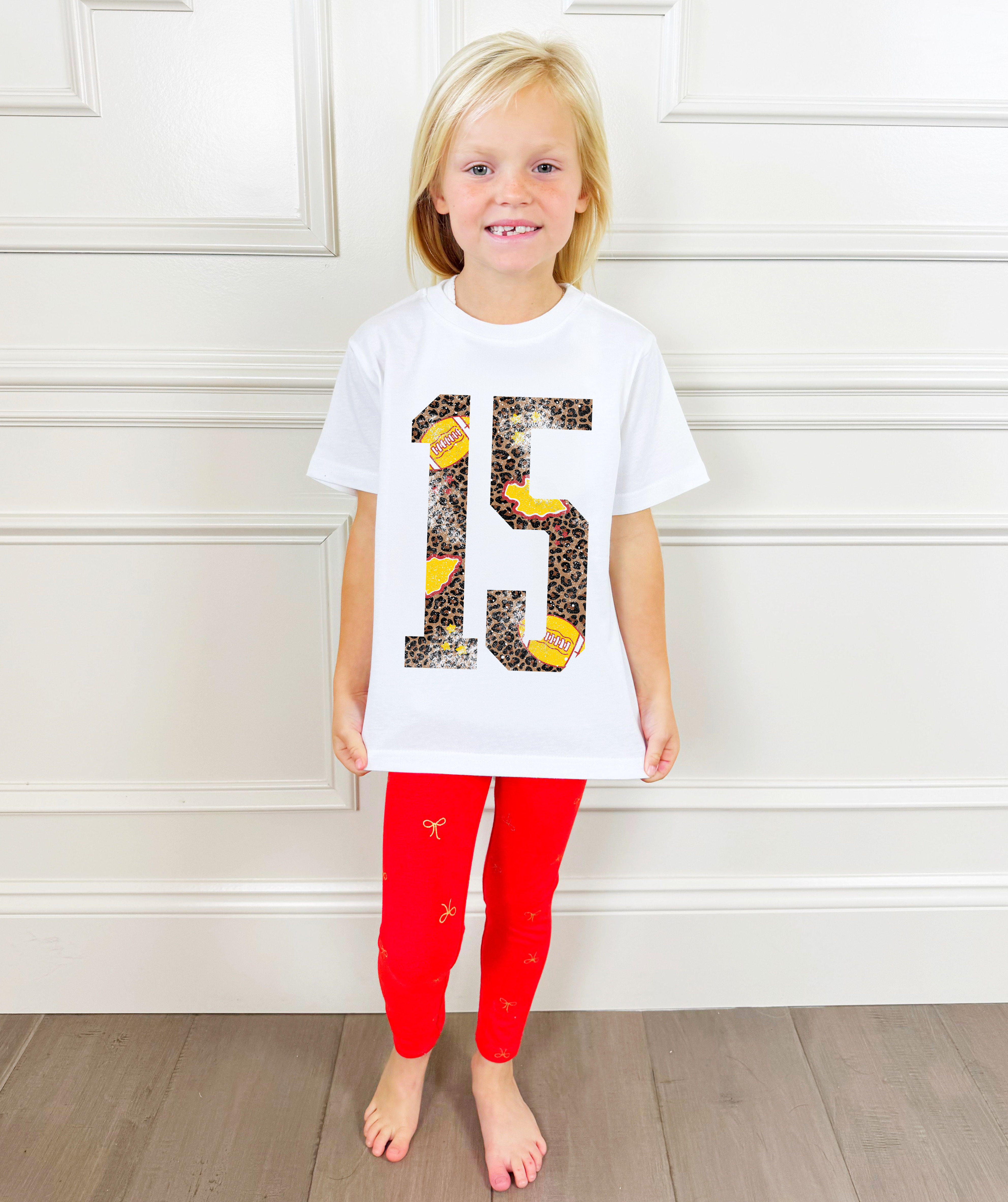 15 Football Leopard KC Y&A Tee