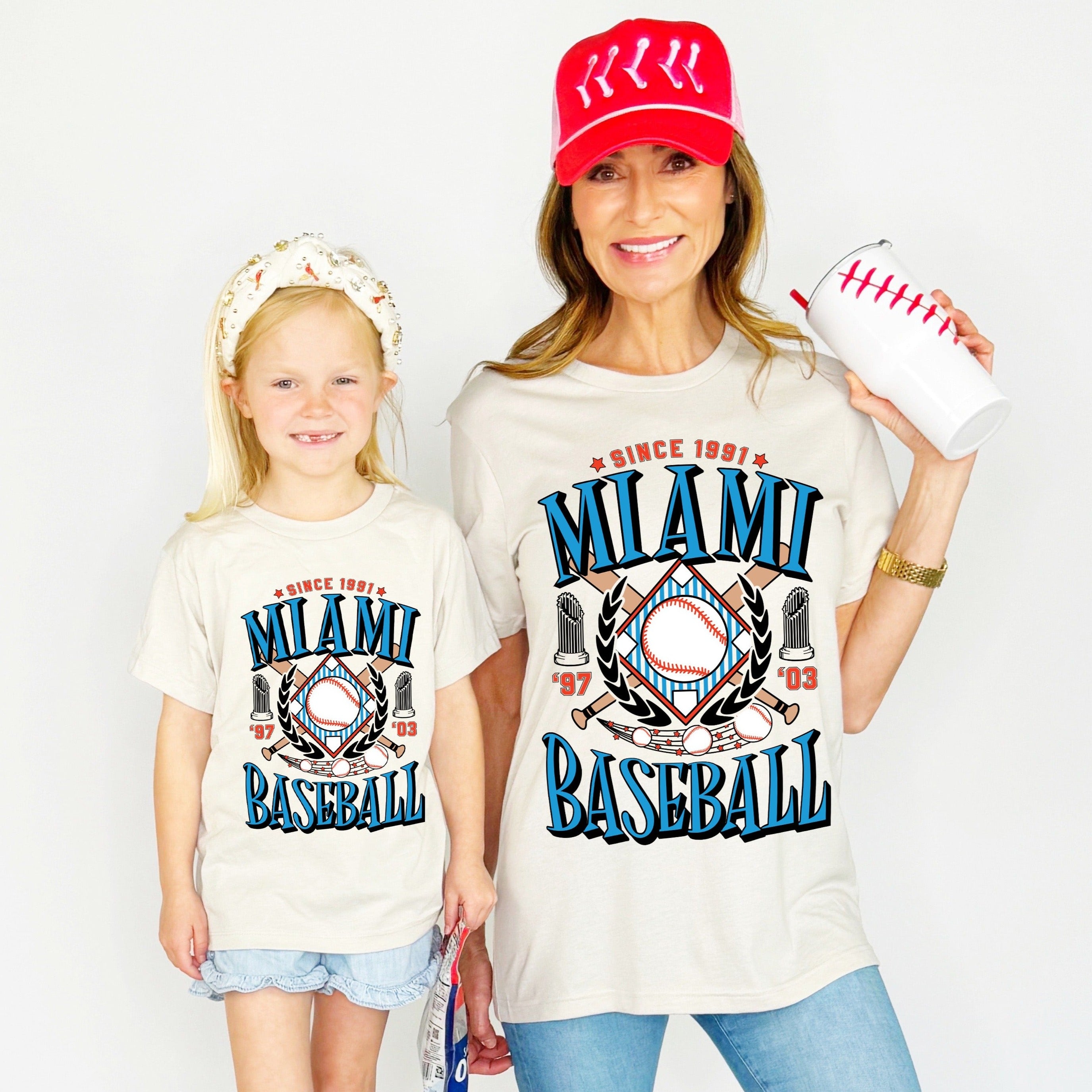 Miami Baseball Team Youth & Adult tee