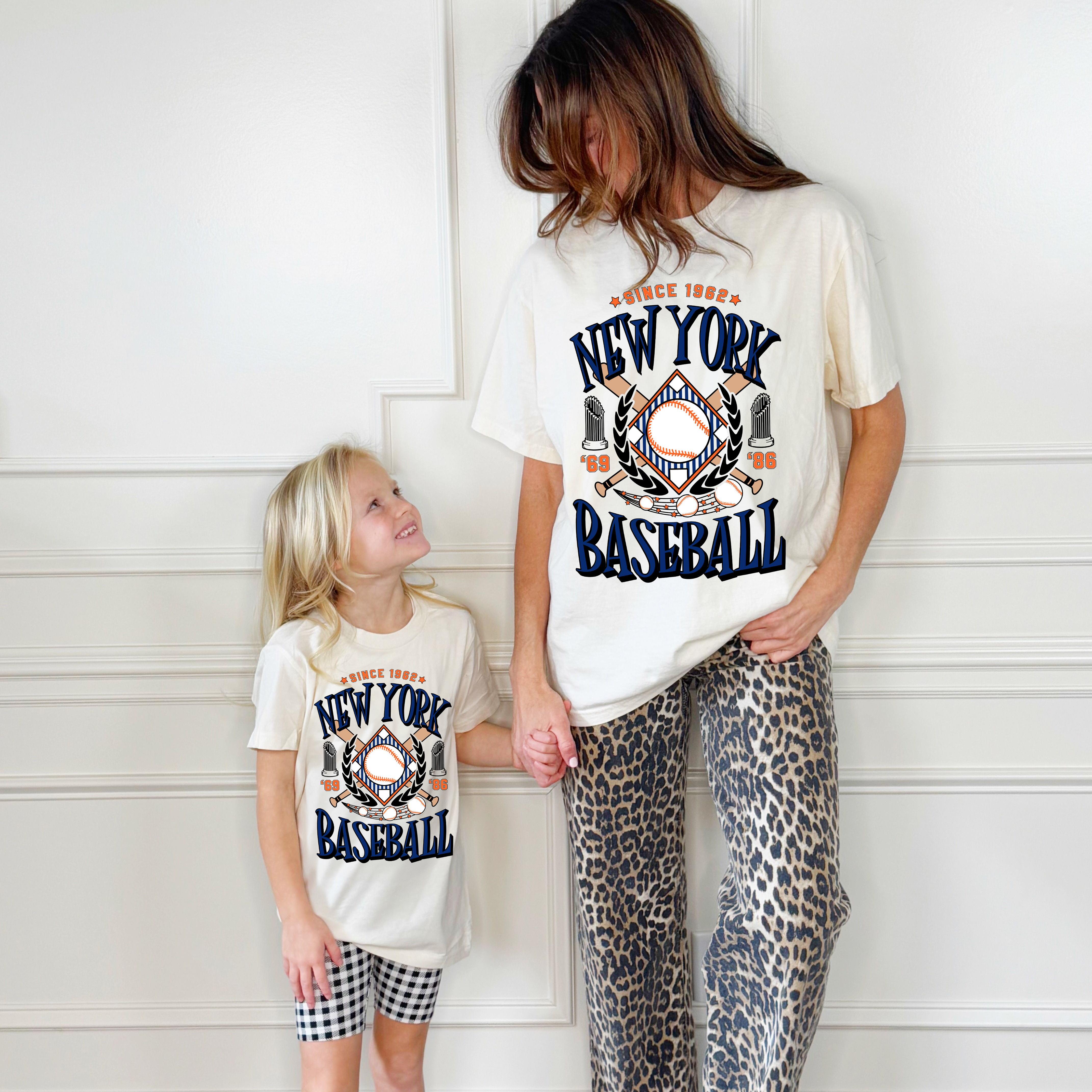 New York Mets Inspired Baseball Team Youth & Adult tee