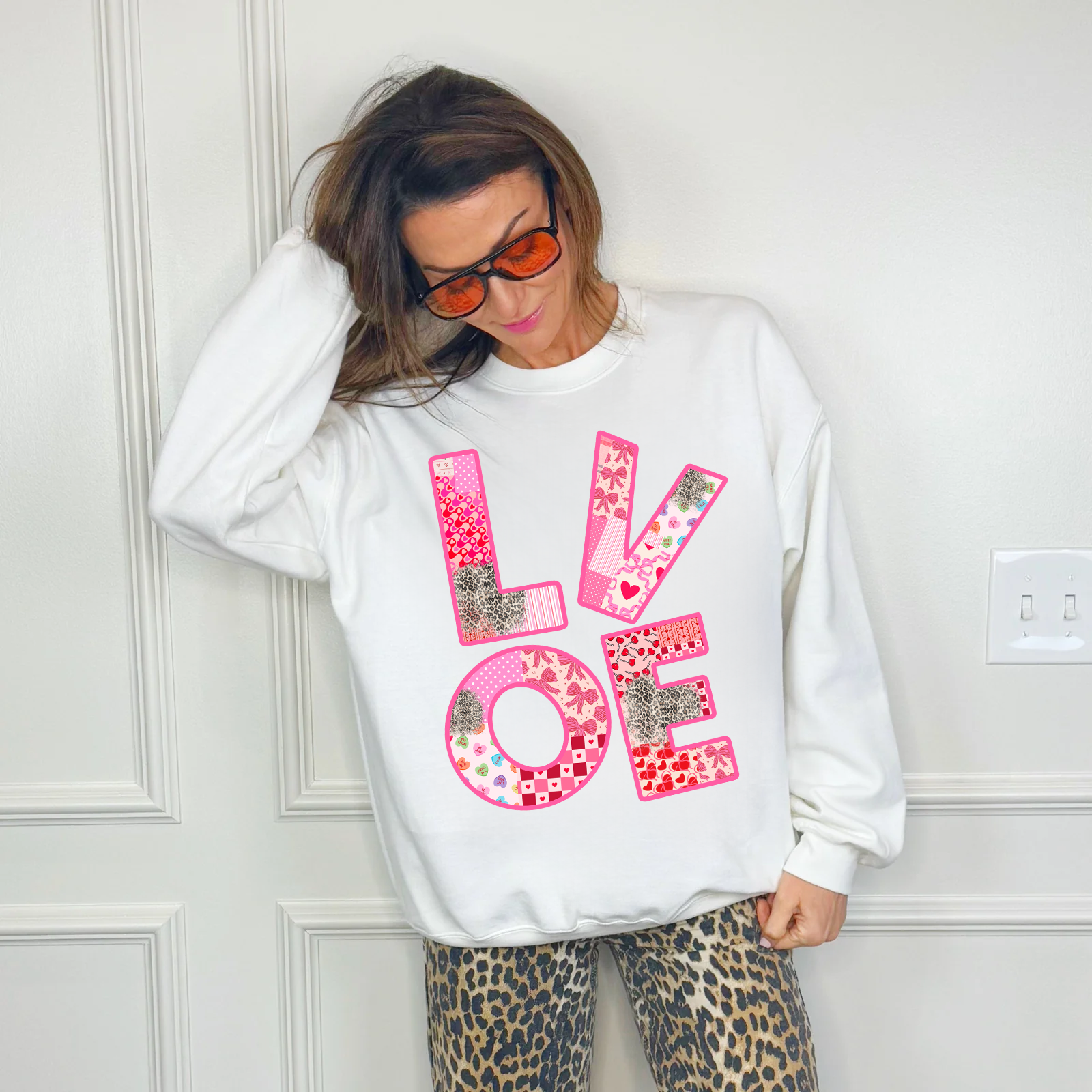 Patchwork Love Youth & Adult Sweatshirt