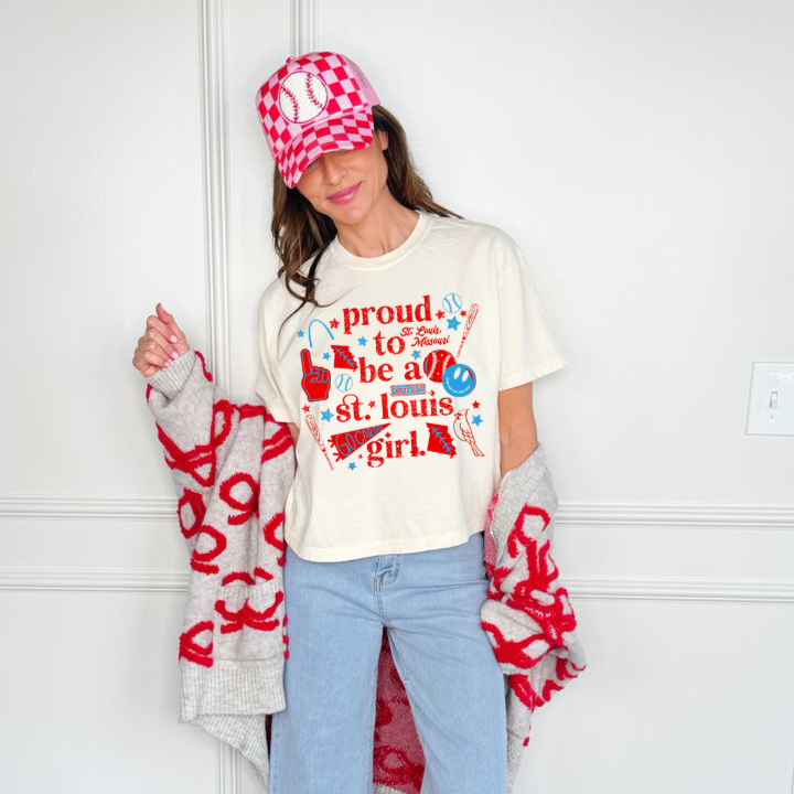 Proud to be a St. Louis Girl Cropped Tee