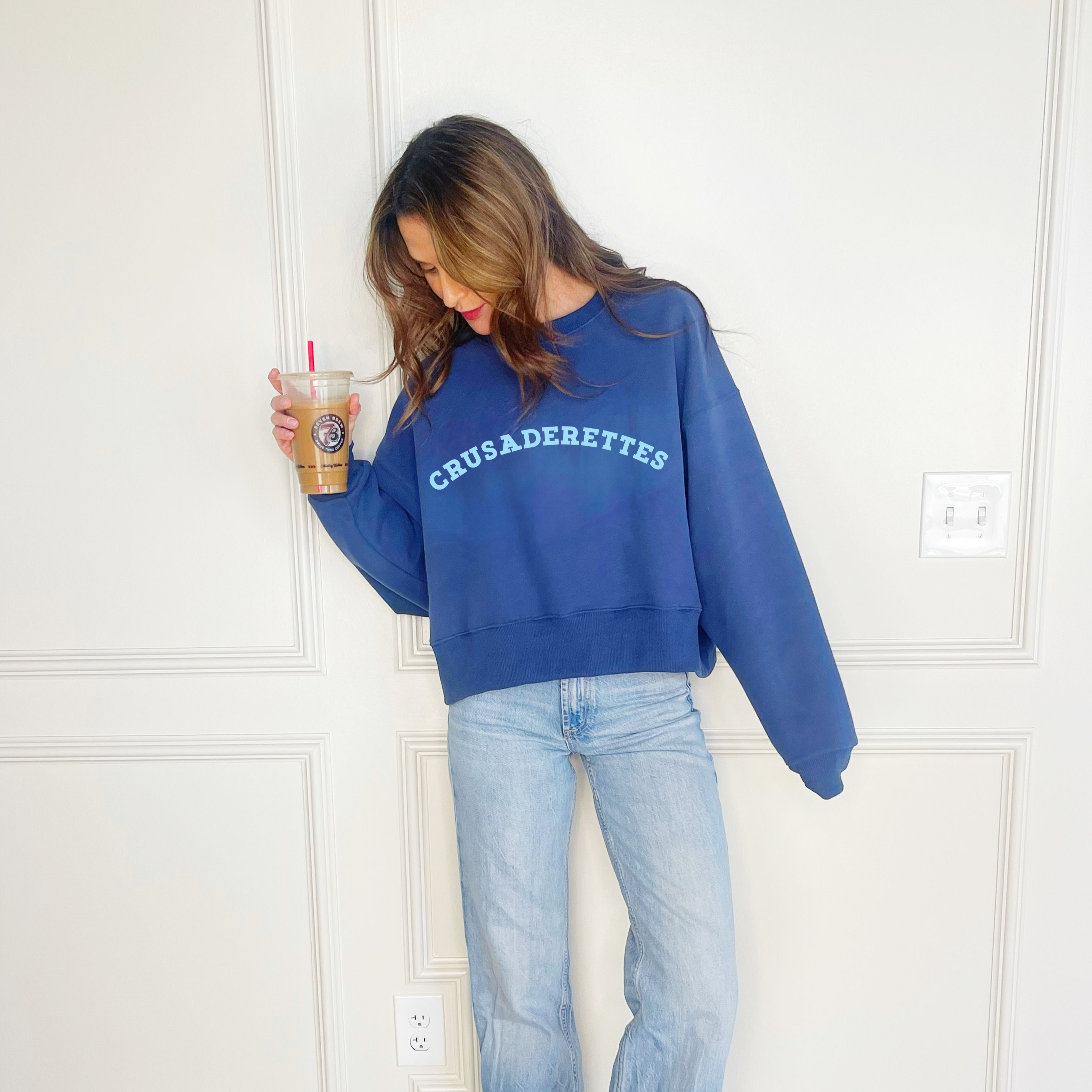 Crusaderettes Puff Crop Sweatshirt