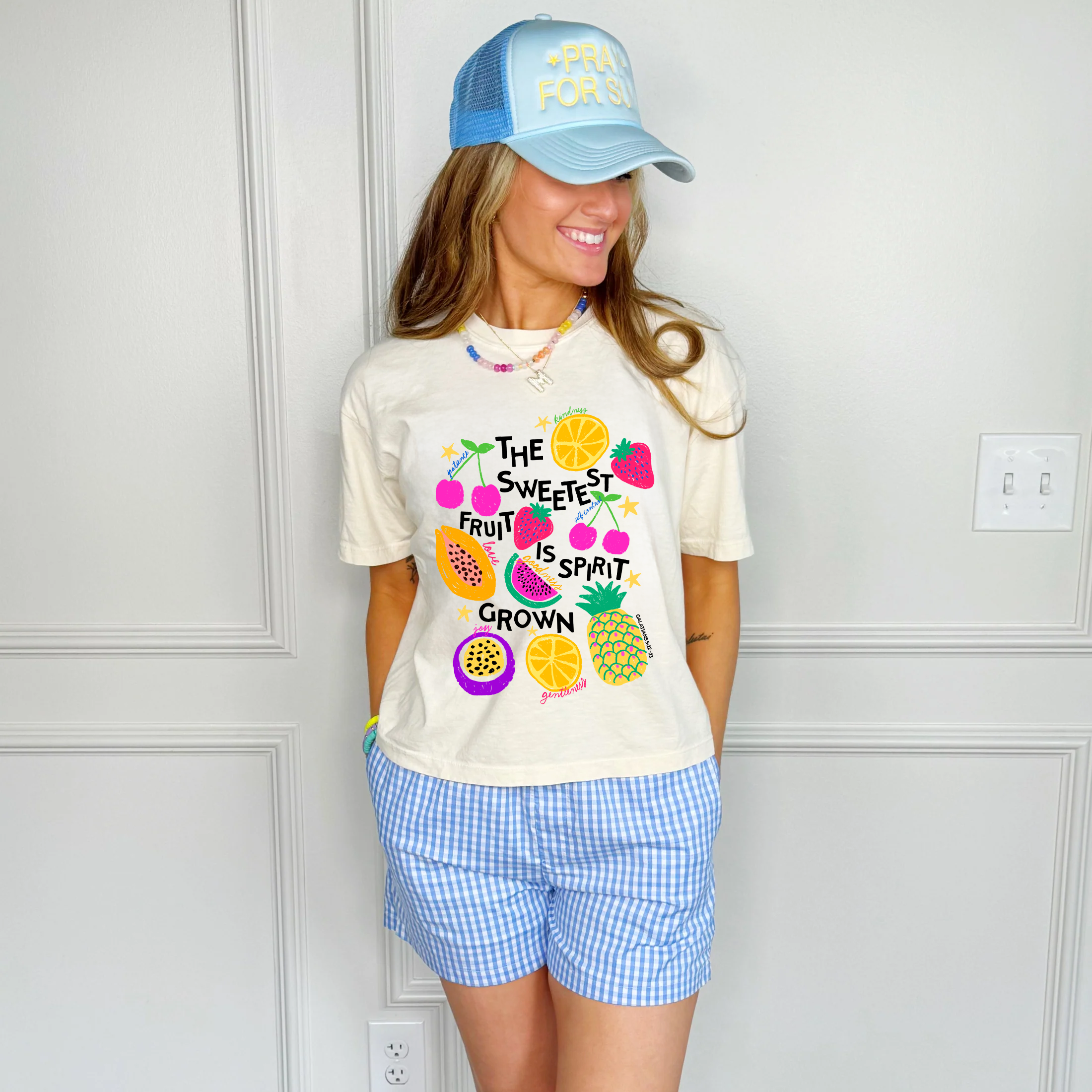 The Sweetest Fruit Is Spirit Grown Crop Tee