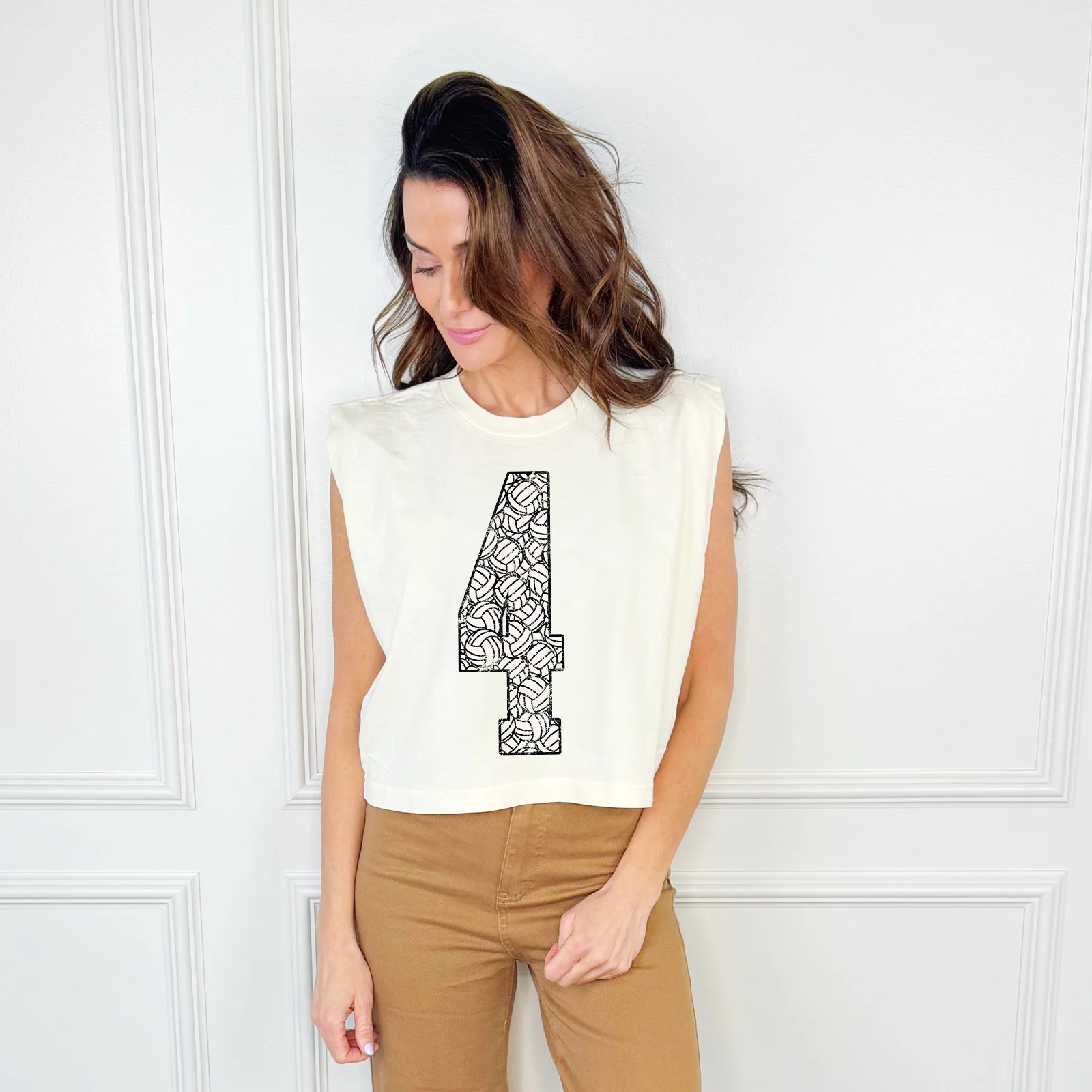 Custom Volleyball Number Tank