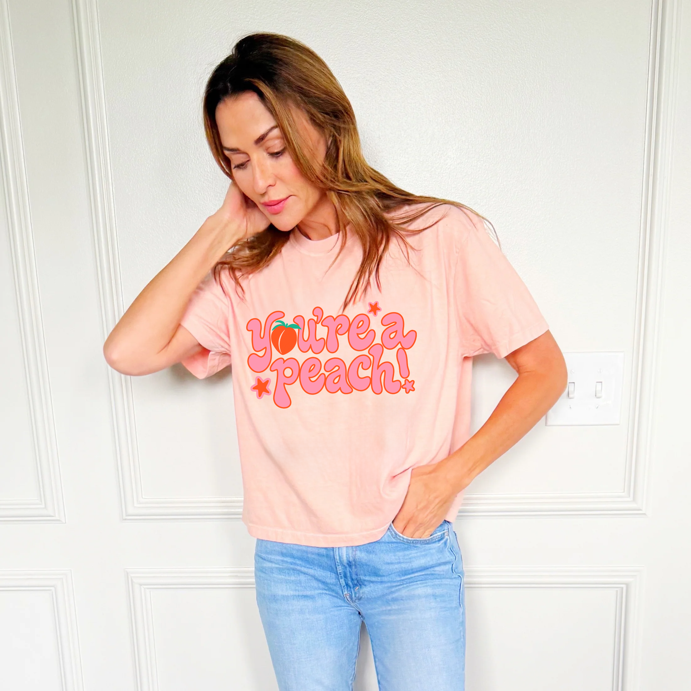 You're a Peach Crop Tee