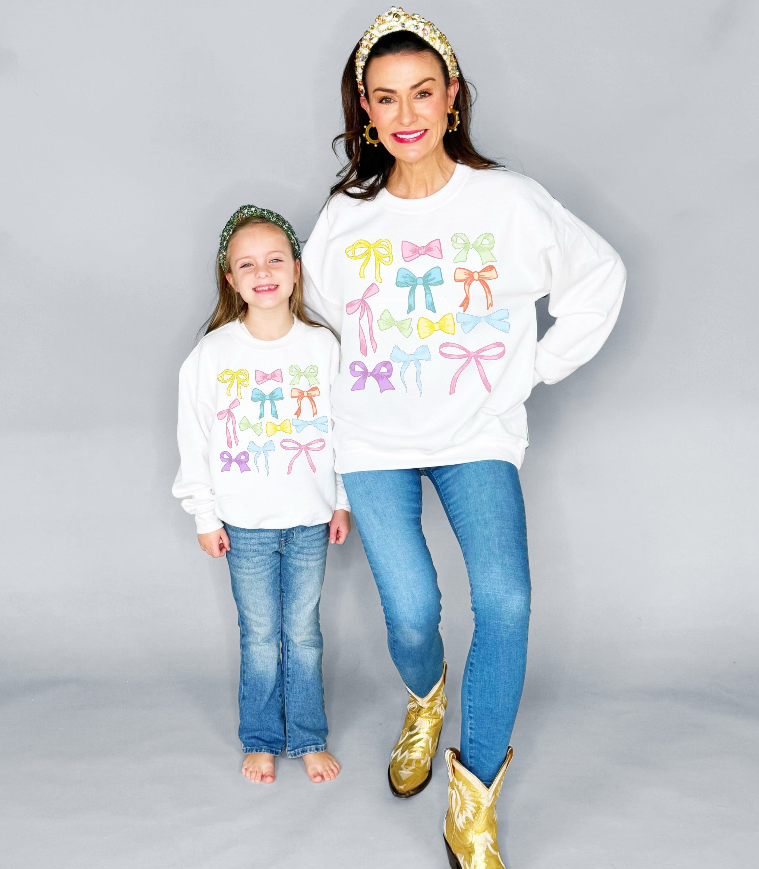 Bow Coquette Youth and Adult Sweatshirt