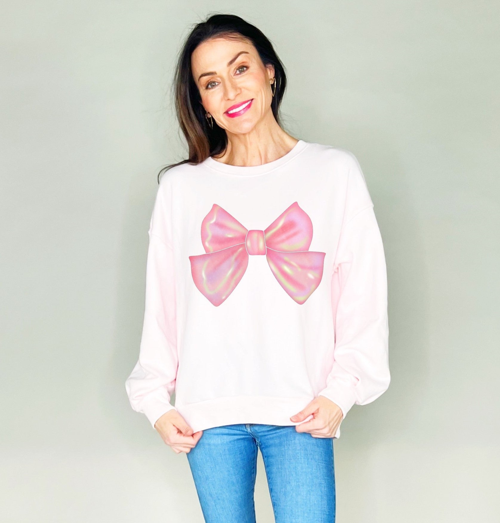 Trending Pink Bow P&P Sweatshirt
