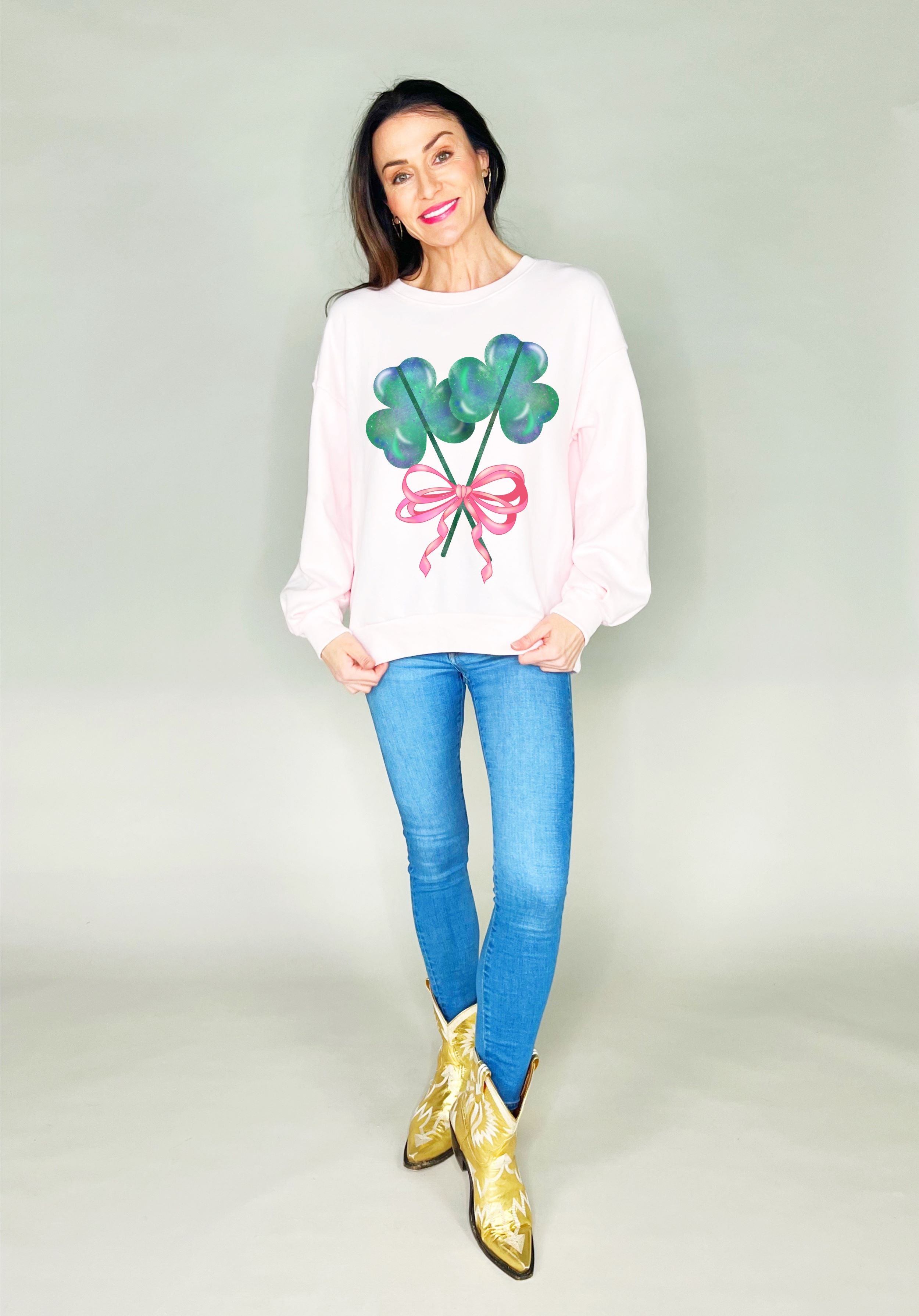 Shamrock Sucker St. Patrick's Day Poppy & Pine Sweatshirt