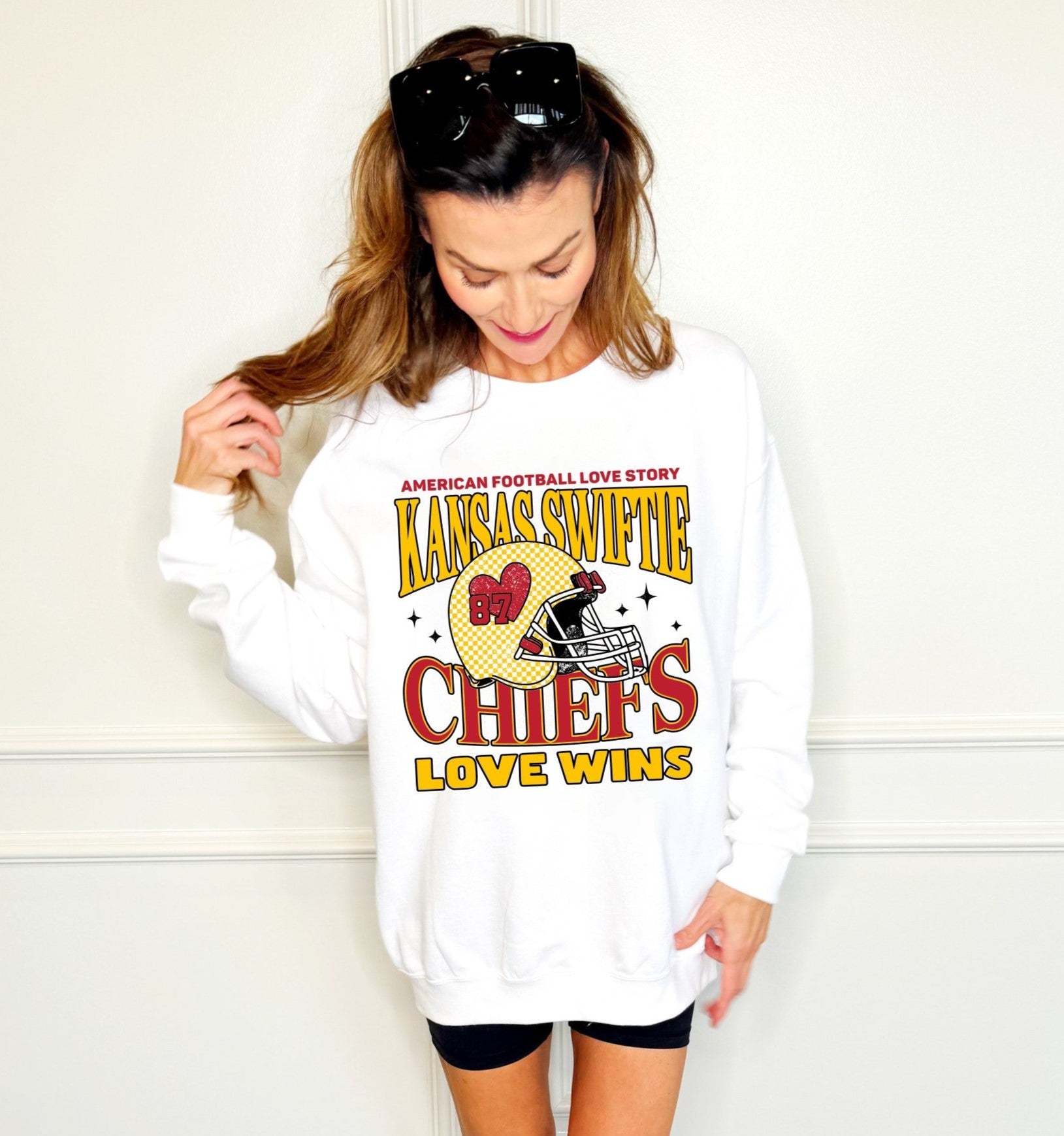 Kansas Swiftie Love Wins Youth and Adult Sweatshirt