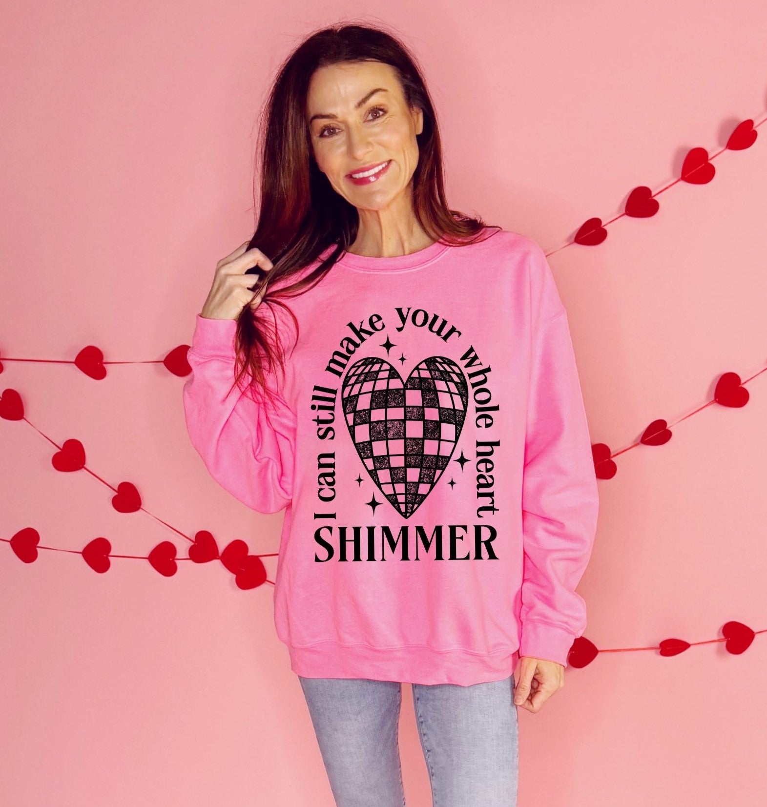 Whole Heart Shimmer Youth and Adult Sweatshirt