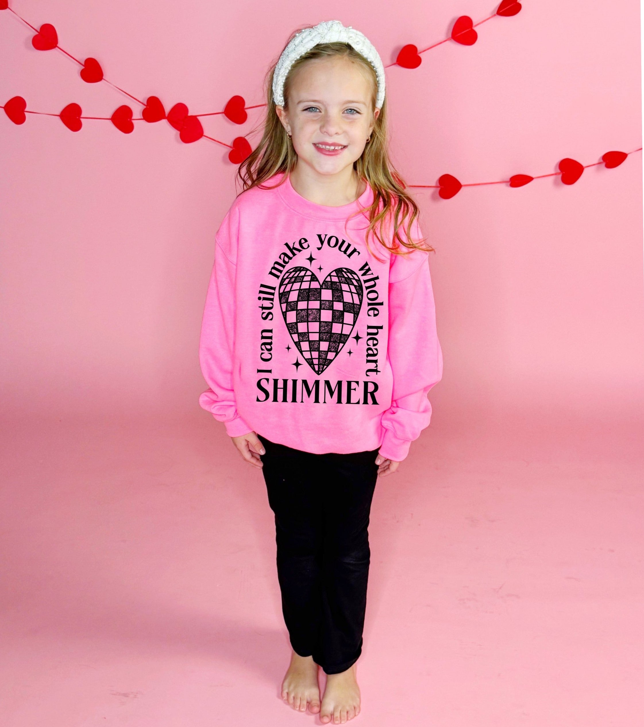 Whole Heart Shimmer Youth and Adult Sweatshirt