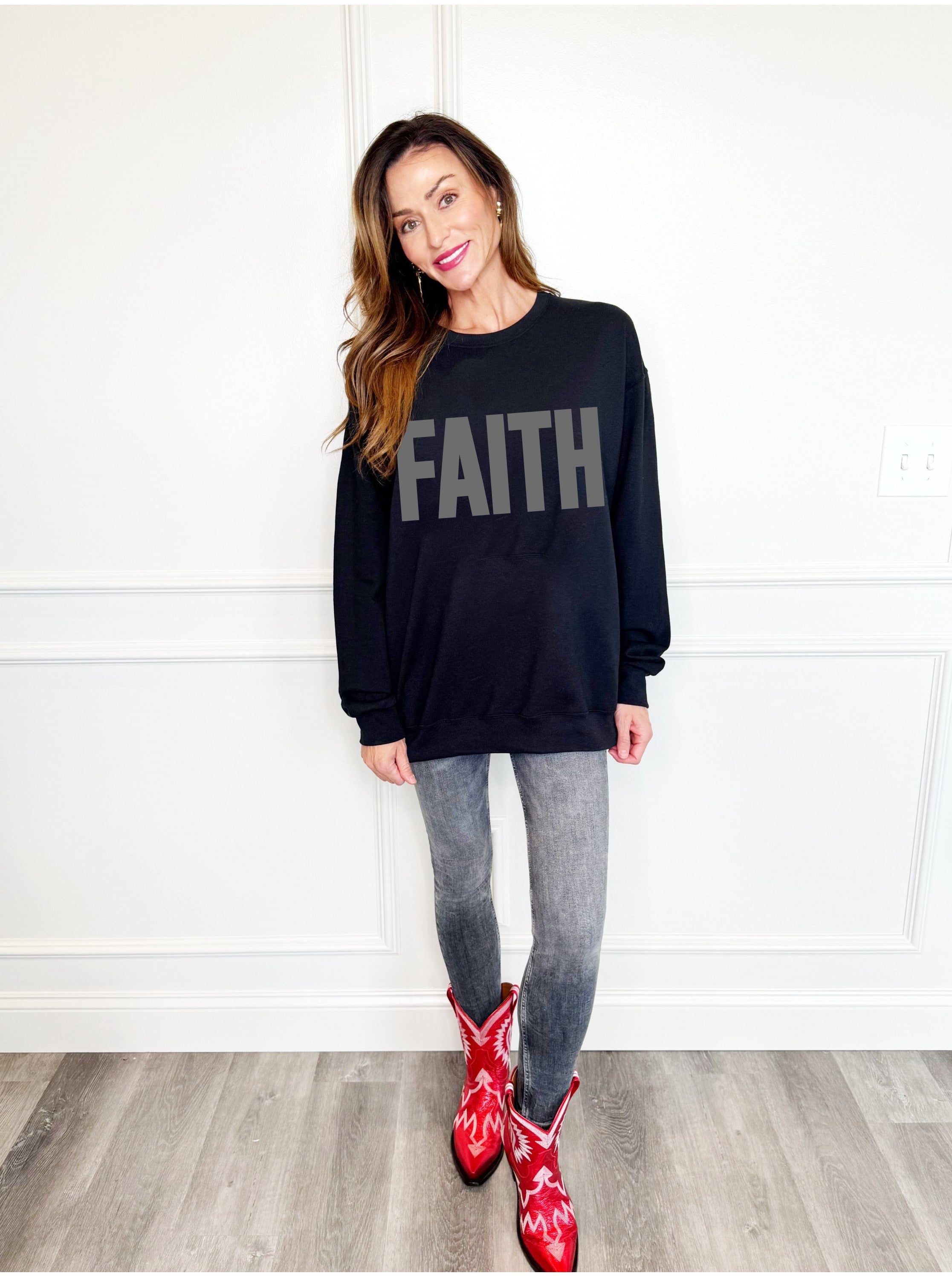 Puff Black Faith Sweatshirt