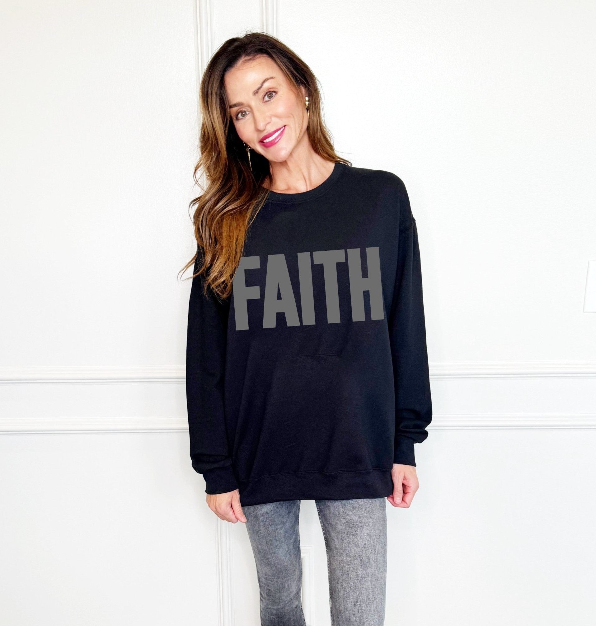 Puff Black Faith Sweatshirt