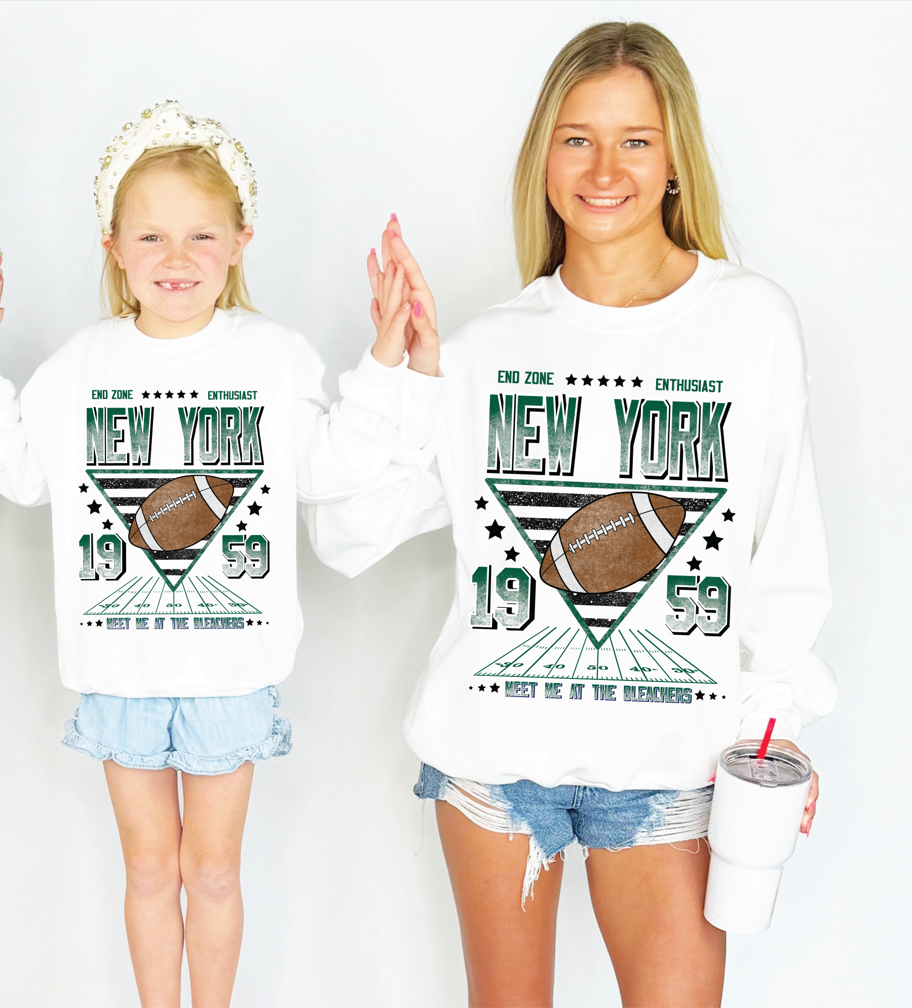 New York Green Endzone Enthusiast Youth & Adult Sweatshirt