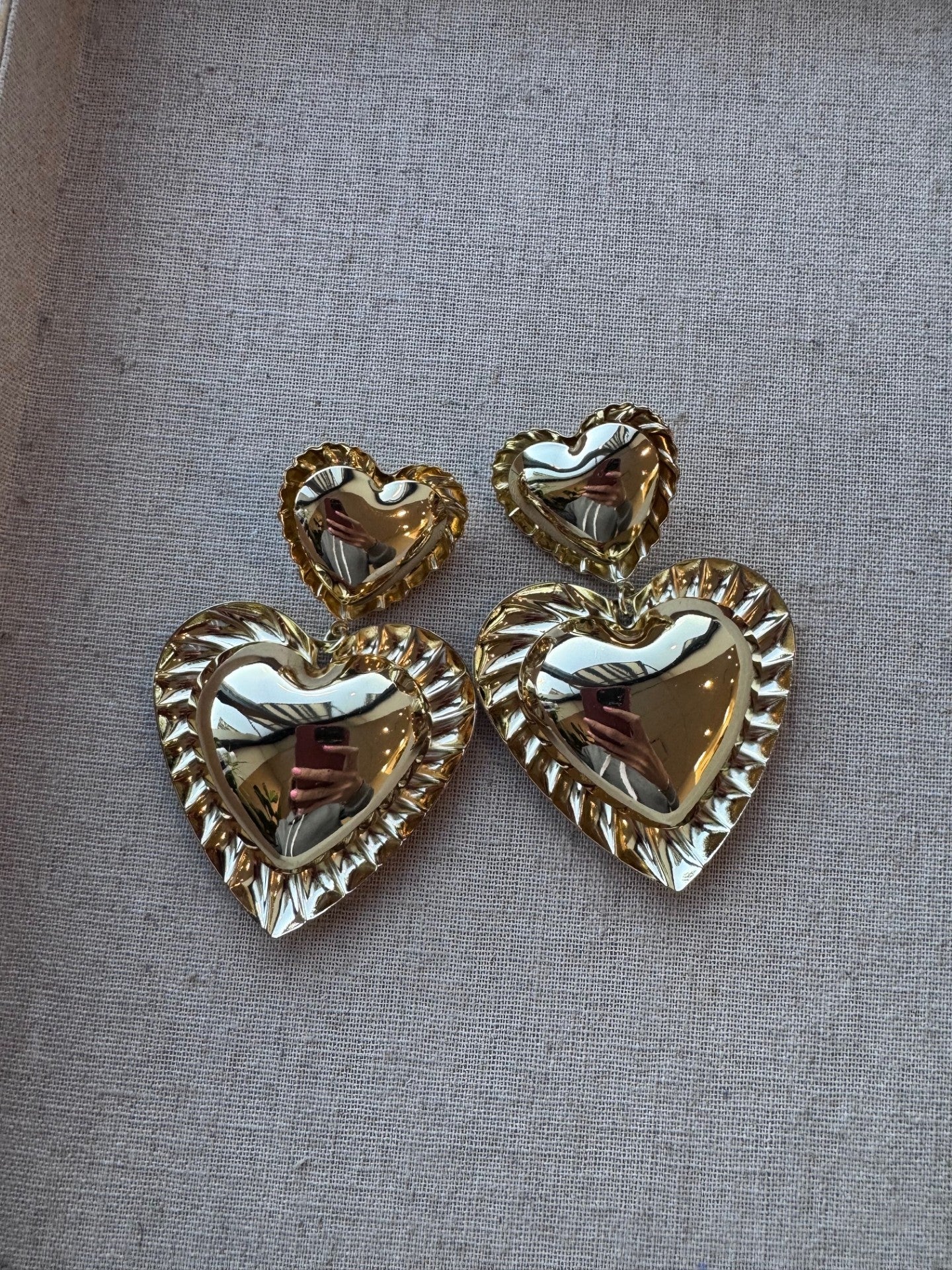 Holly Heart Earrings