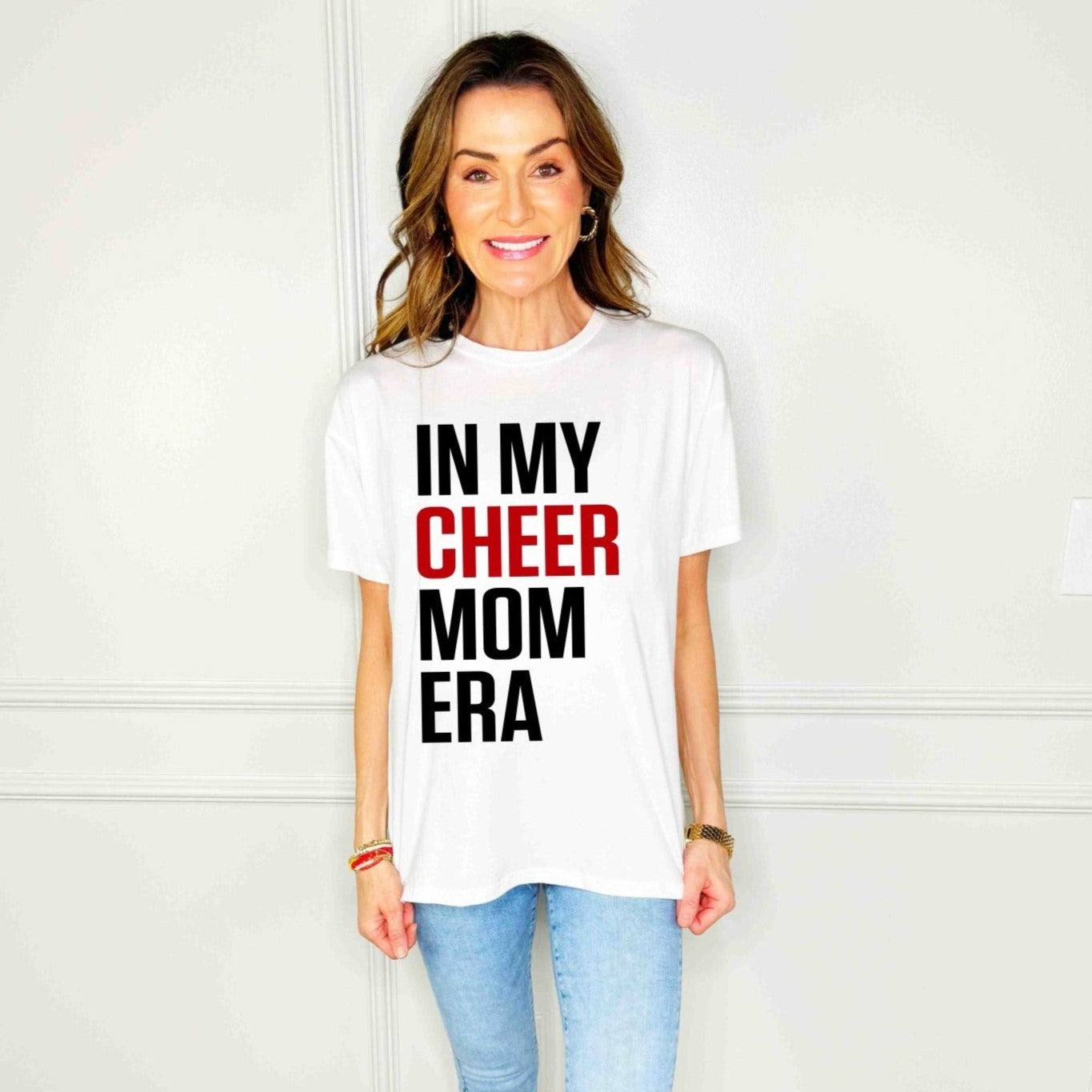 Cheer Mom Era Poppy & Pine Tee