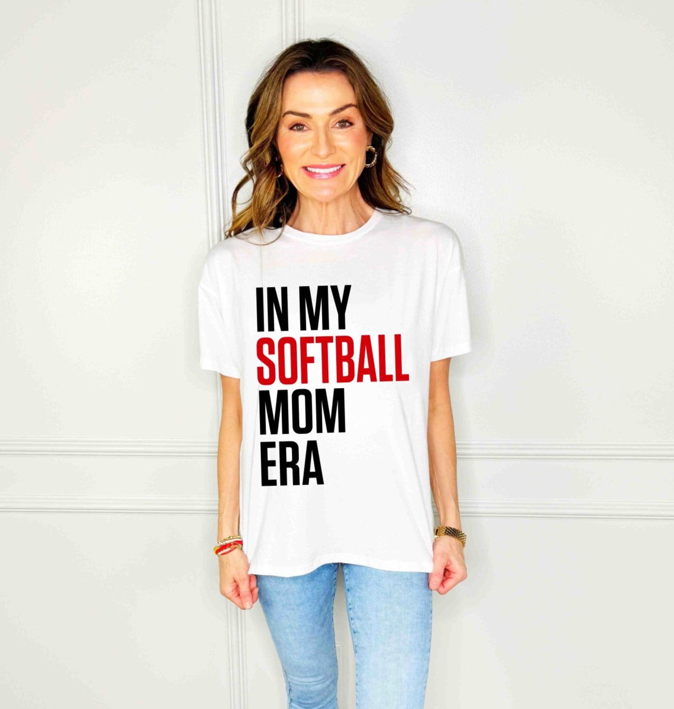 Softball Mom Era Poppy & Pine Tee