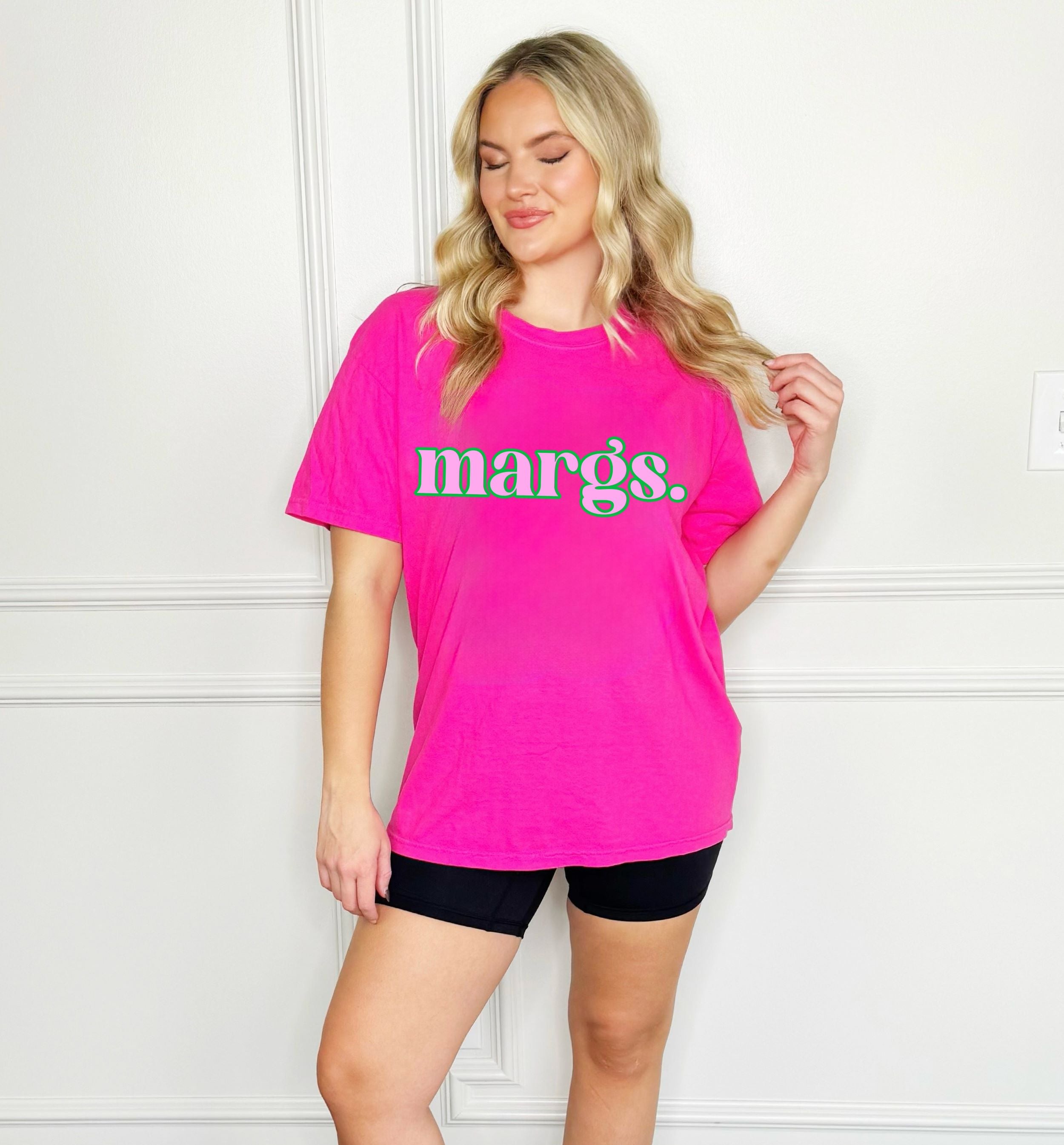 Cinco Puff Margs Bright Pink Tee
