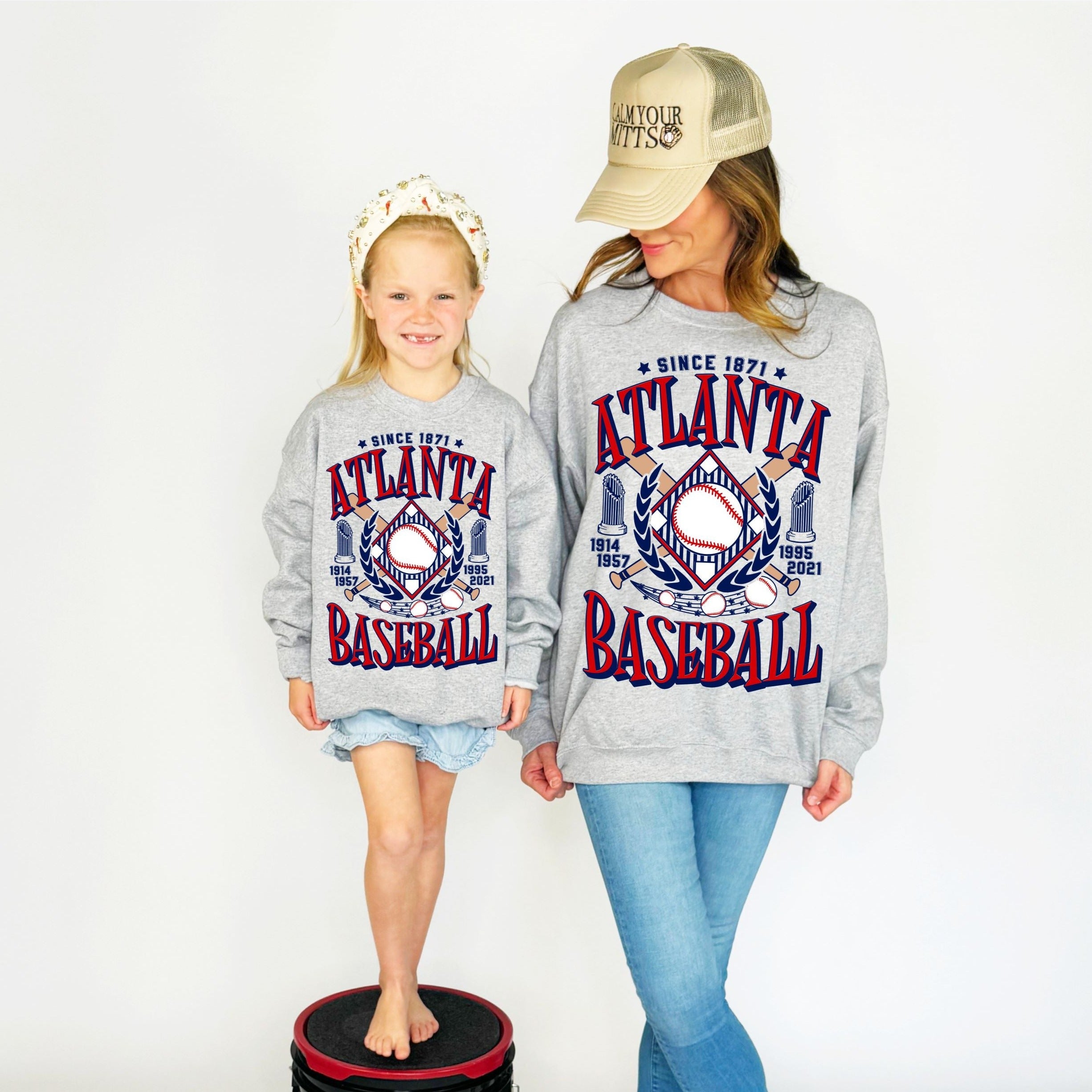 Atlanta Baseball Team Youth Adult Sweatshirt