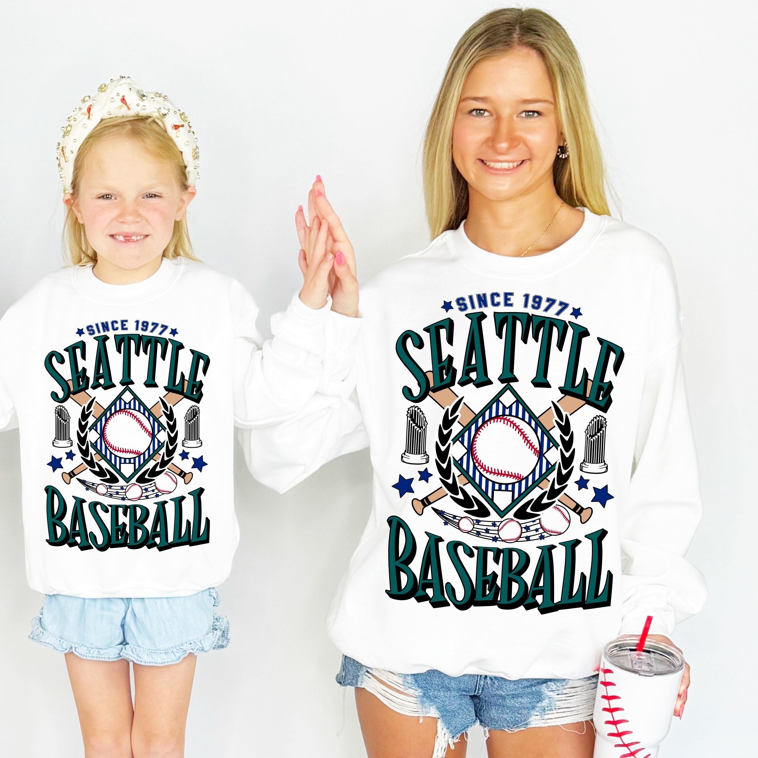 Seattle Baseball Team Youth & Adult Sweatshirt