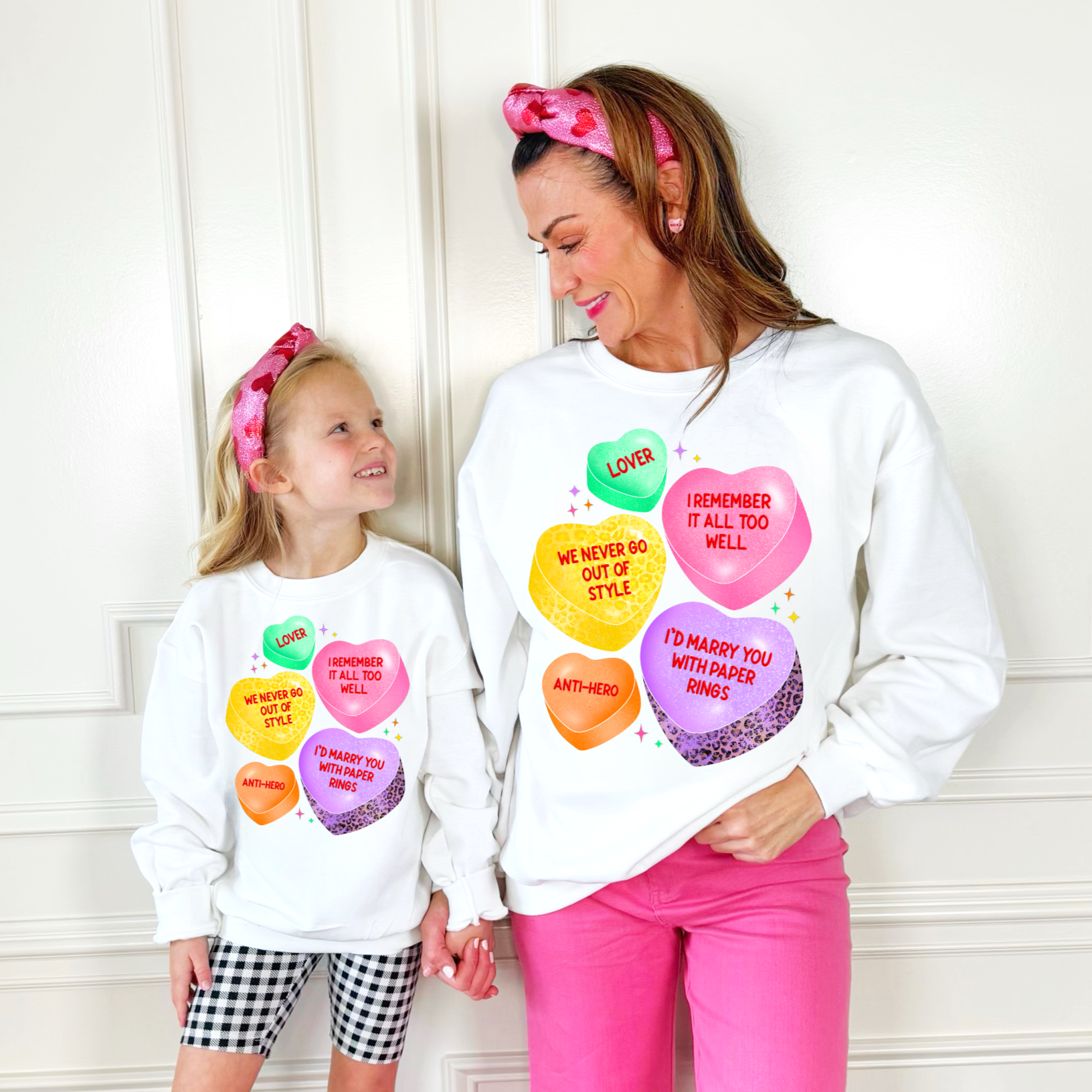 Taylor Candy Hearts Youth & Adult Sweatshirt