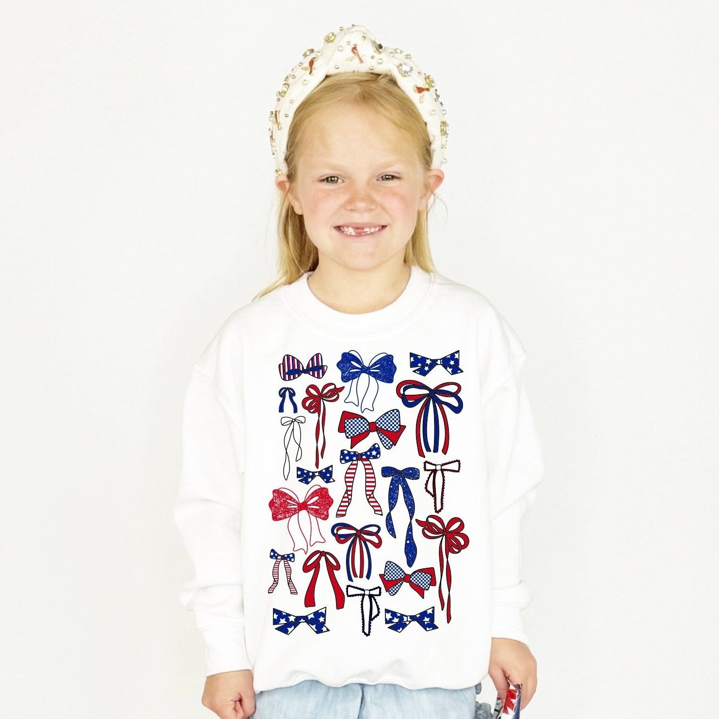 USA Bow Collage Youth & Adult Sweatshirt