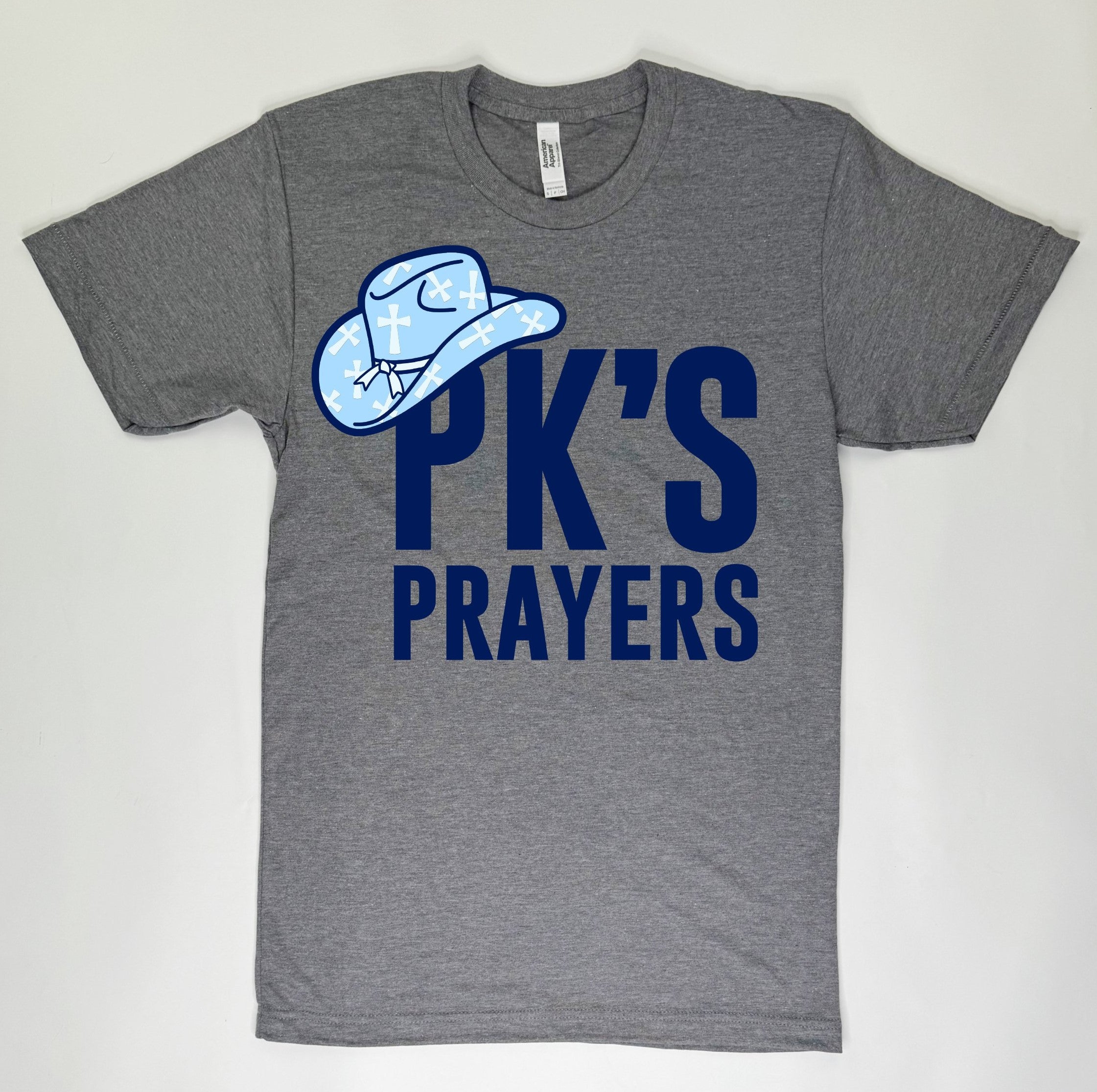 PK's Prayers Grey Youth & Adult Tee
