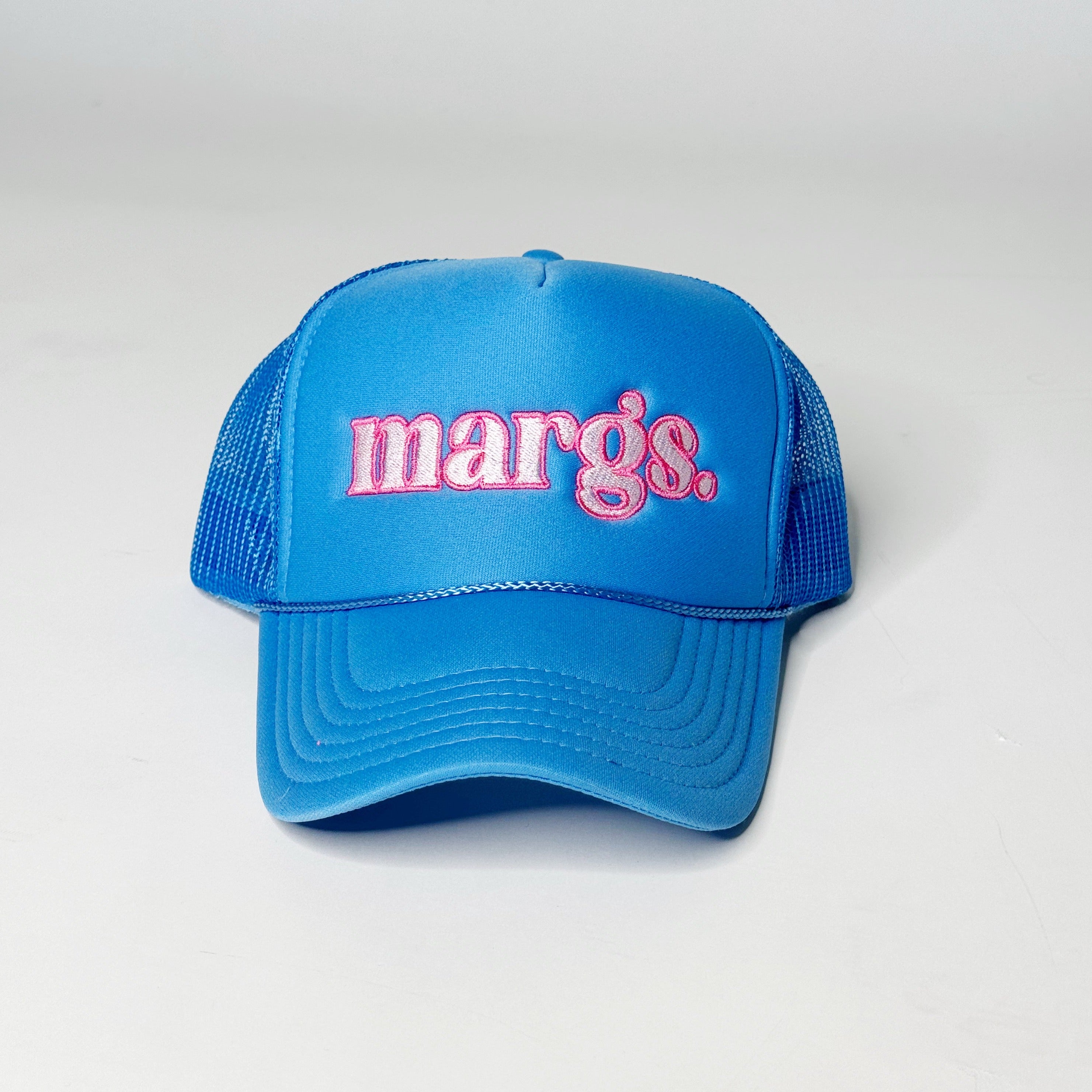 Margs. Pastel Embroidered Trucker Hats