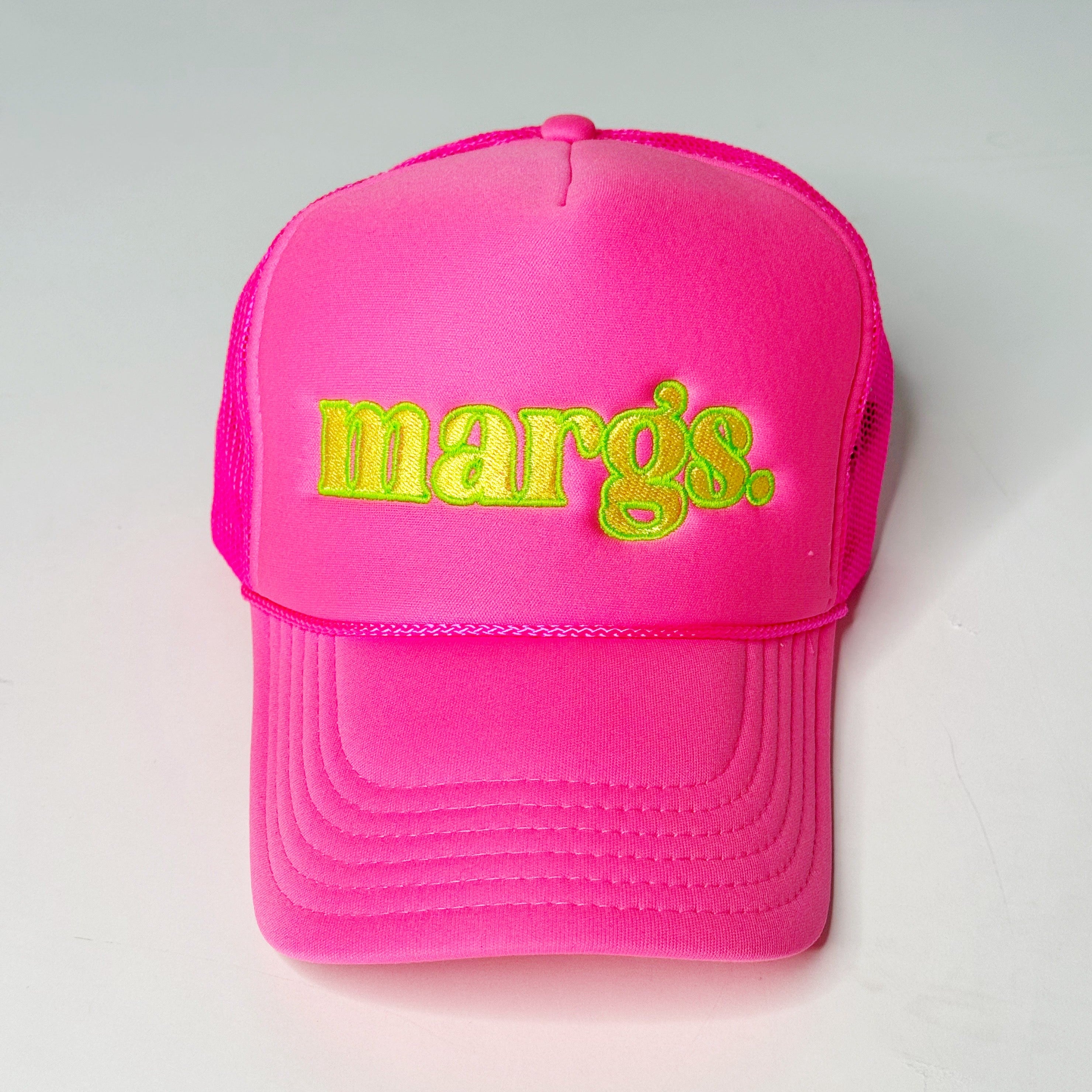 Mary logo cap pink あんどまりー Merry Trucker Hat - pink - Endless August Supply Co