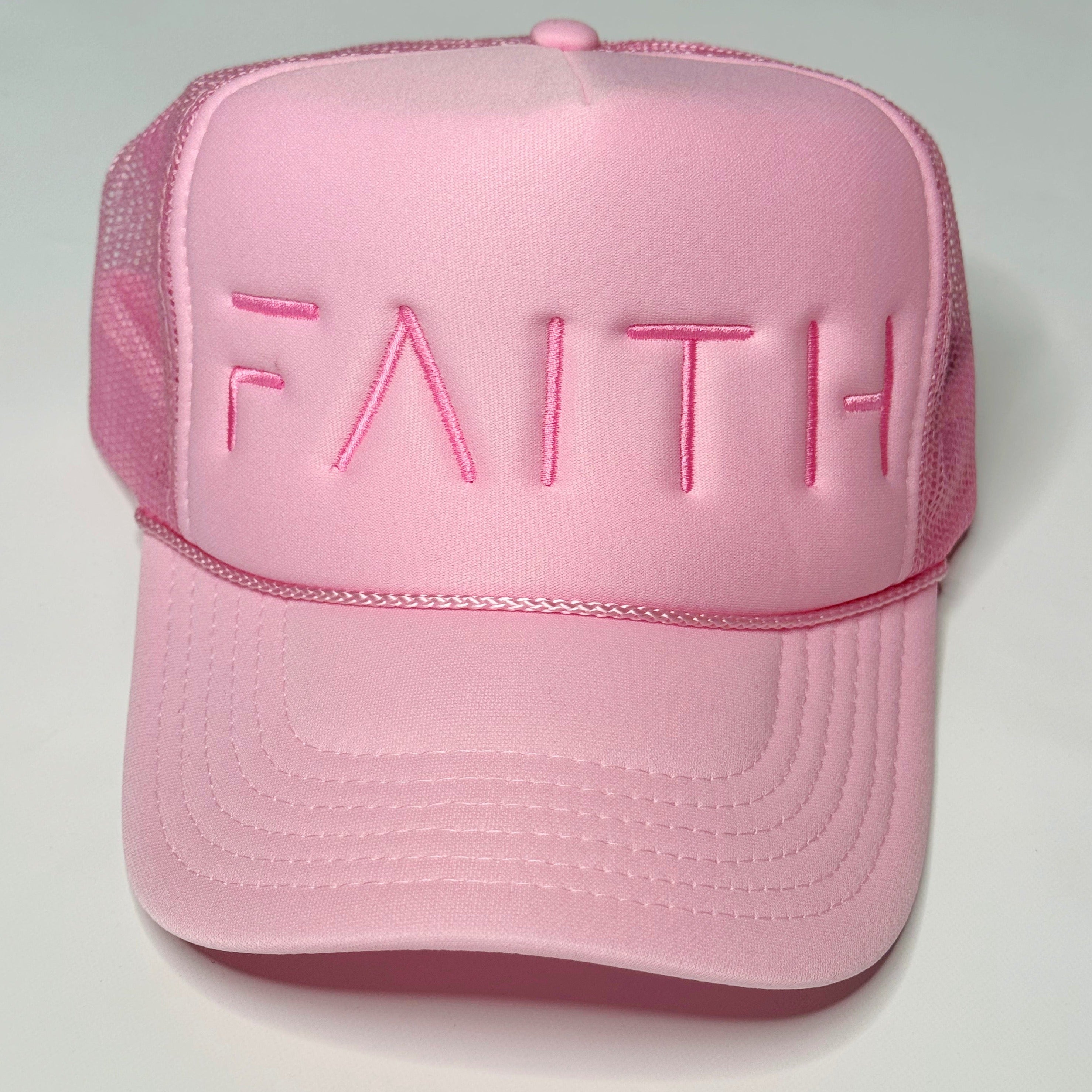 Faith Light Pink & Pink Trucker Hat