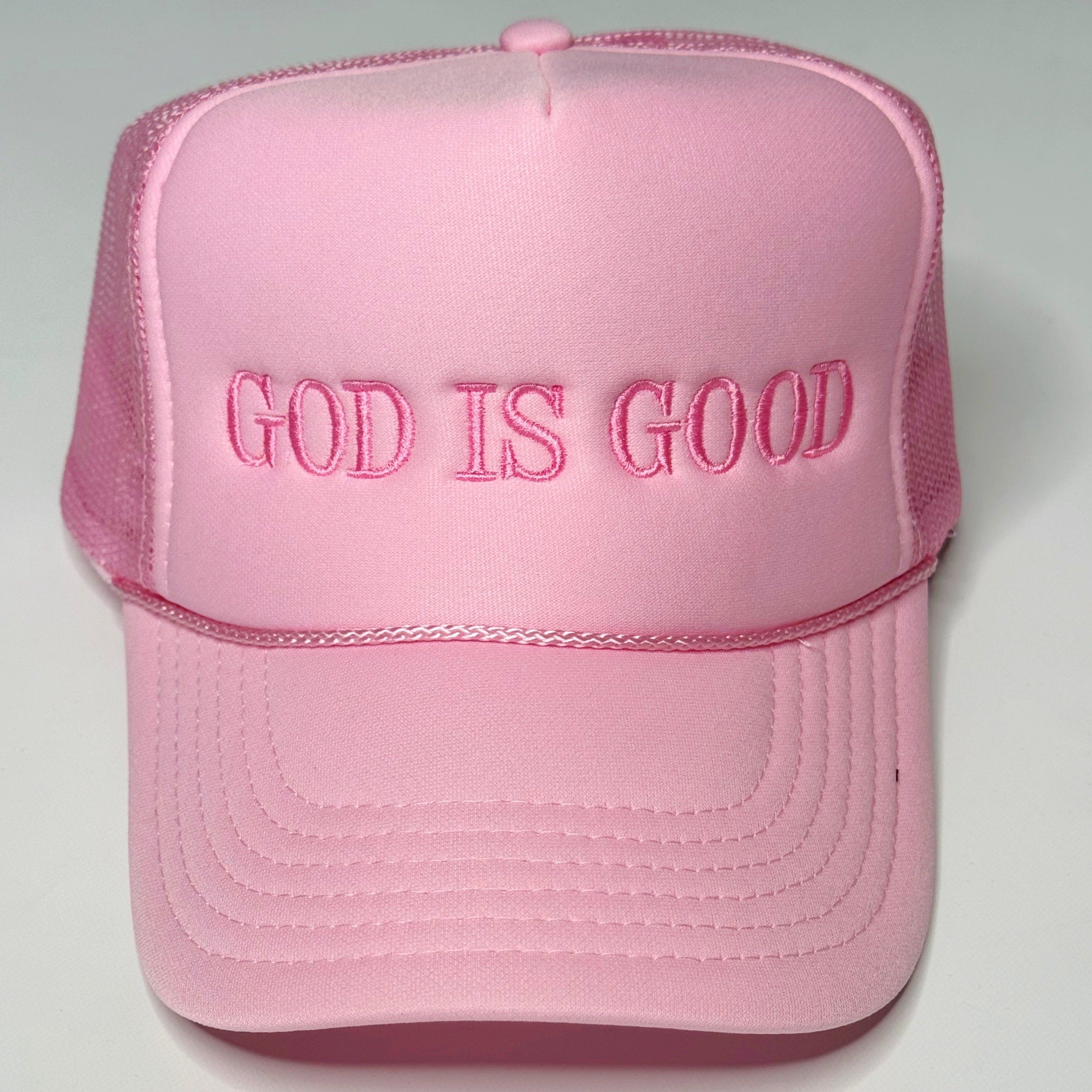 God is Good Pink Trucker Hat