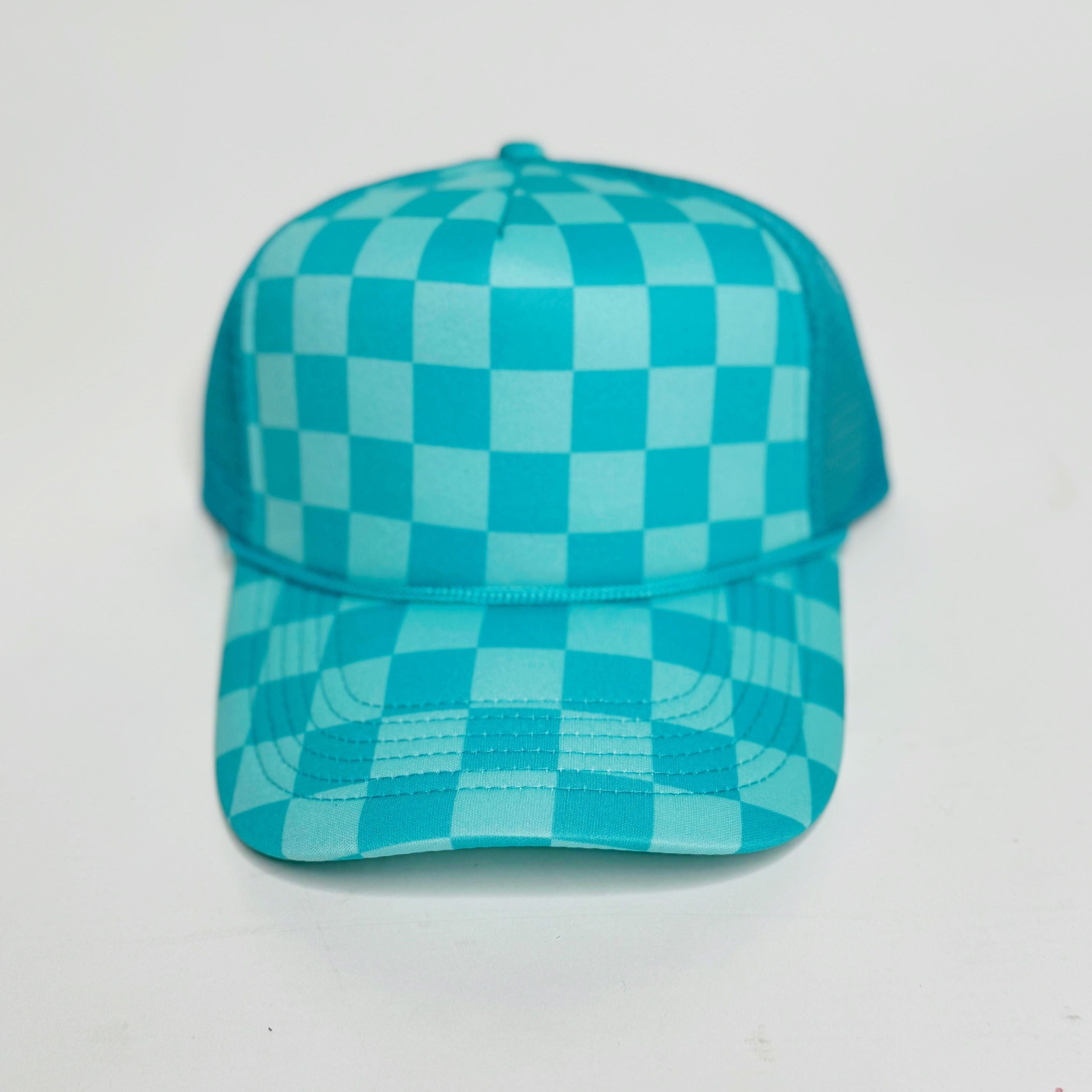 Poppy & Pine Checkered Trucker Hat