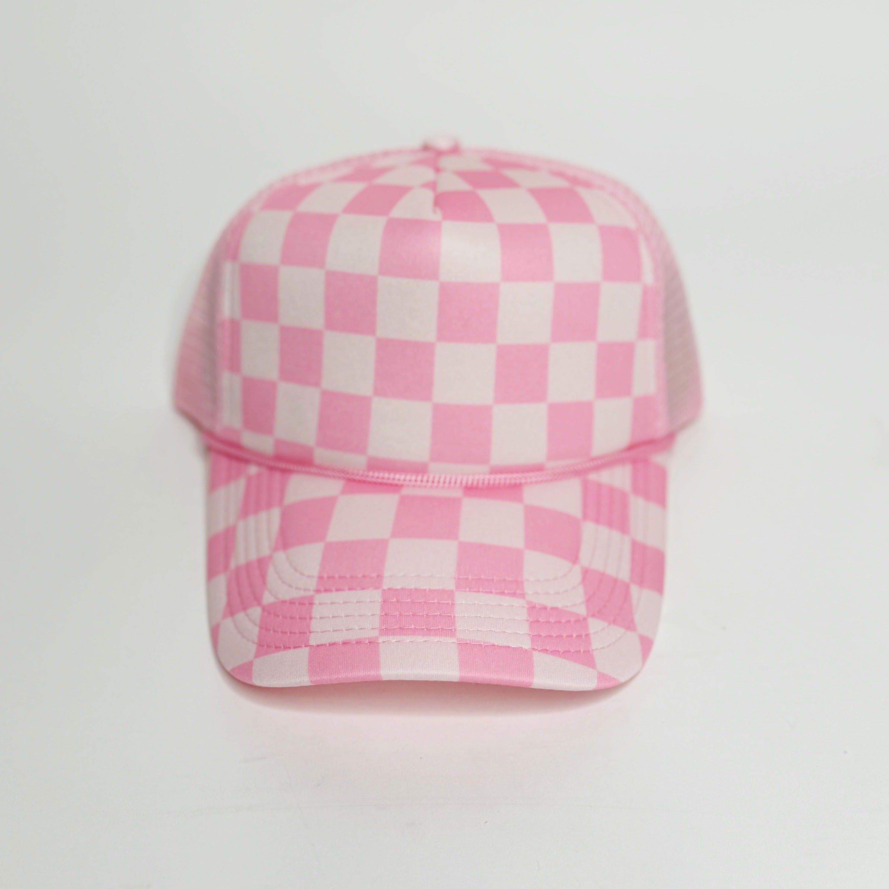 Poppy & Pine Checkered Trucker Hat