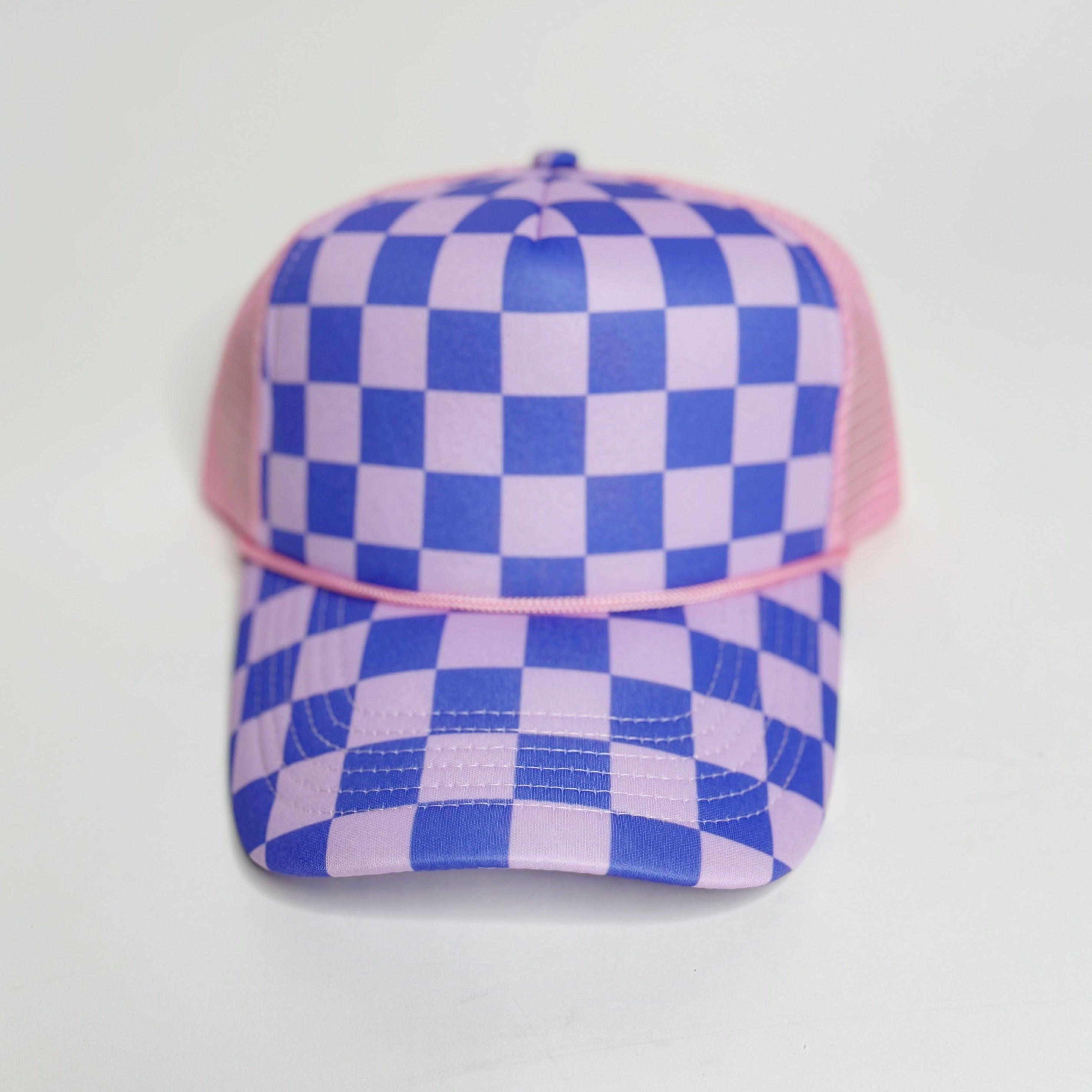 Poppy & Pine Checkered Trucker Hat