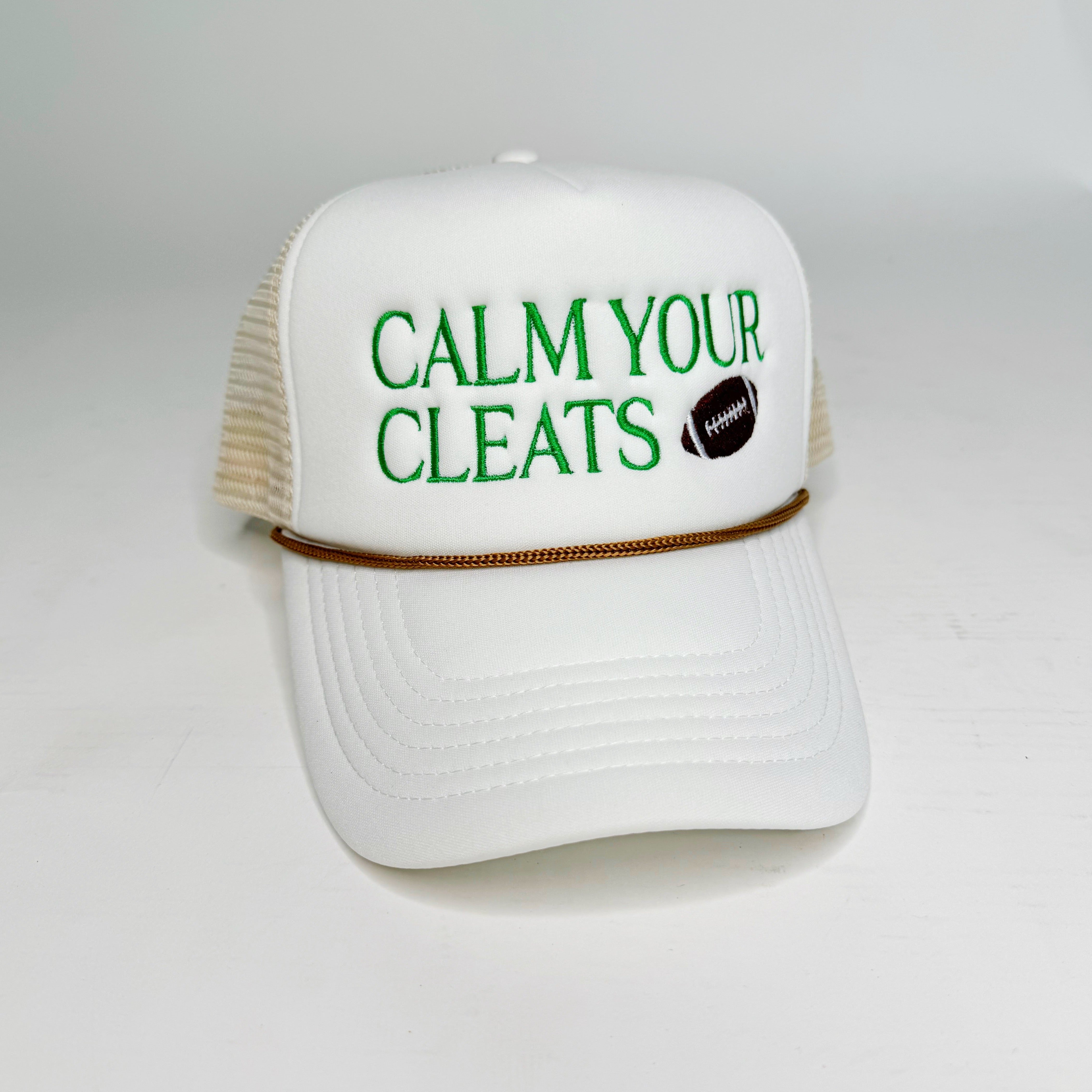 Calm Your Cleats Football P&P Trucker Hat