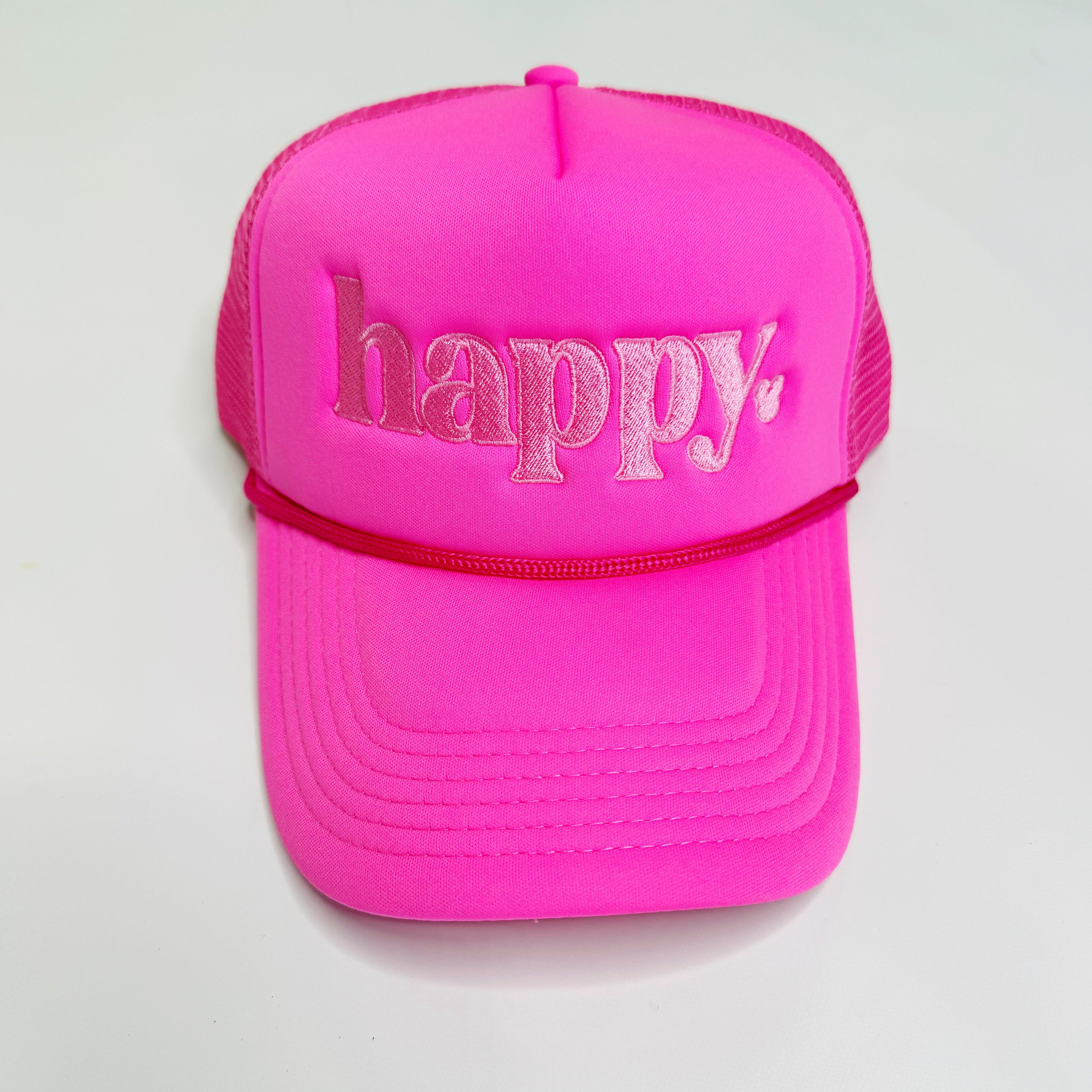 happy. Trucker Hat