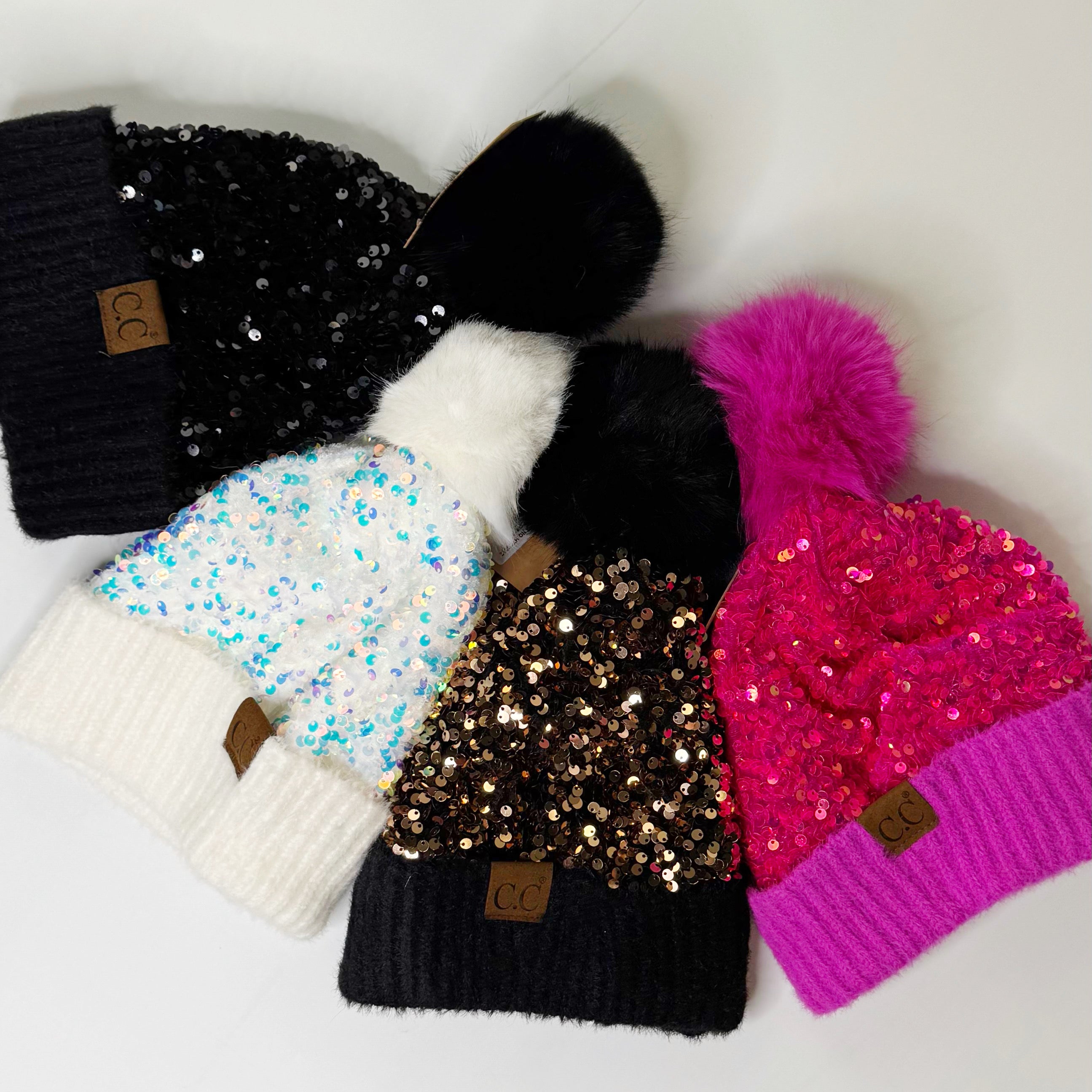 Cluster Sequin Beanie