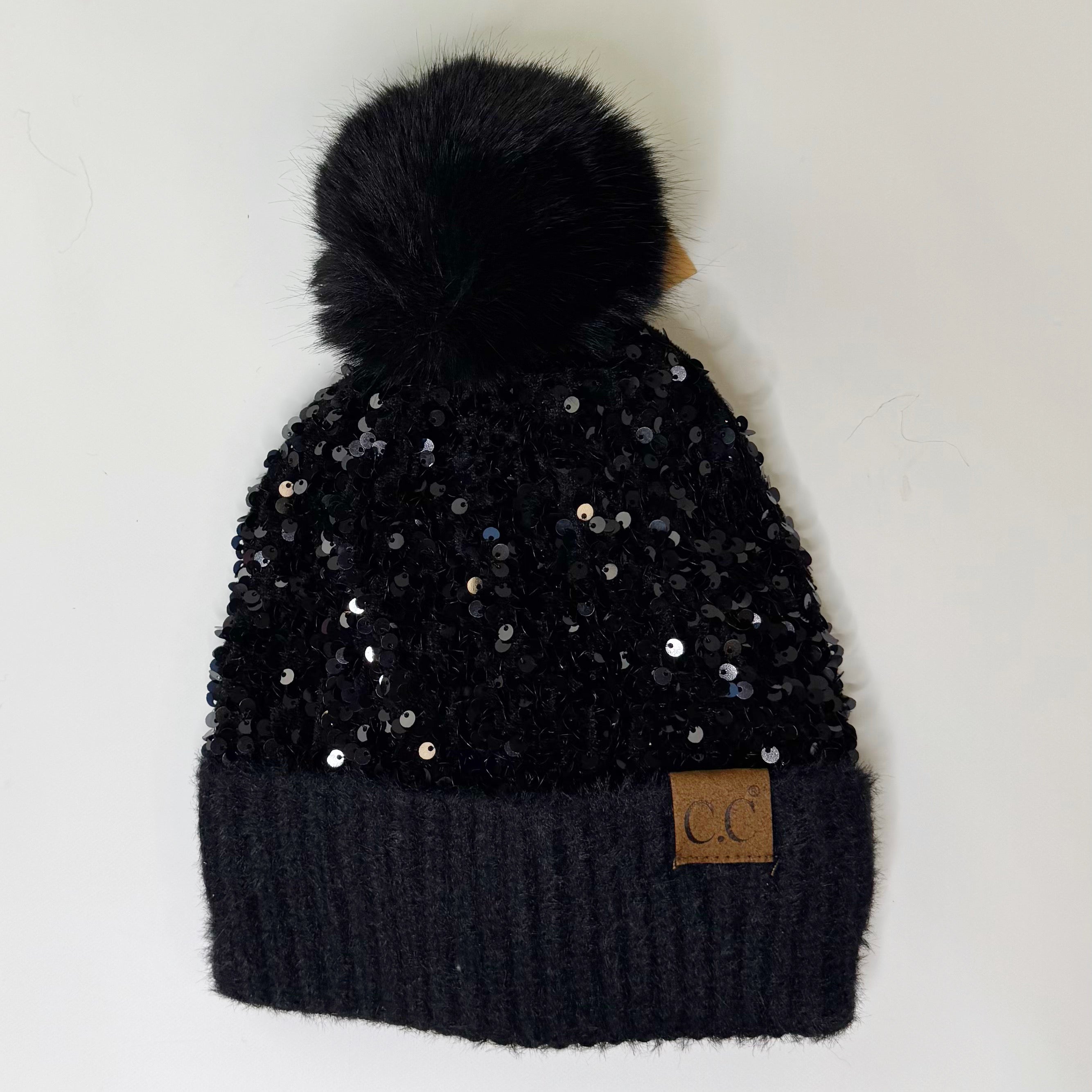 Cluster Sequin Beanie