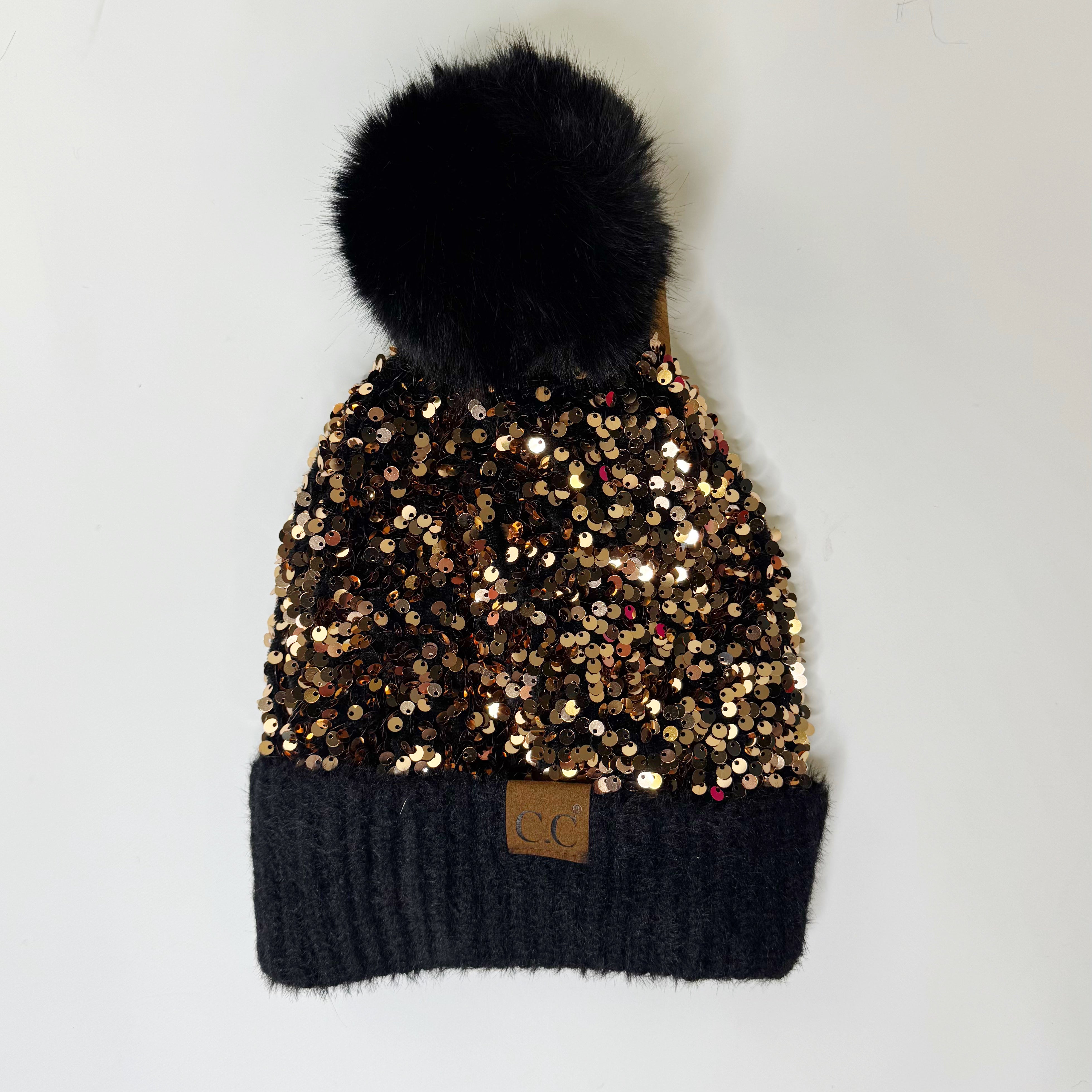 Cluster Sequin Beanie