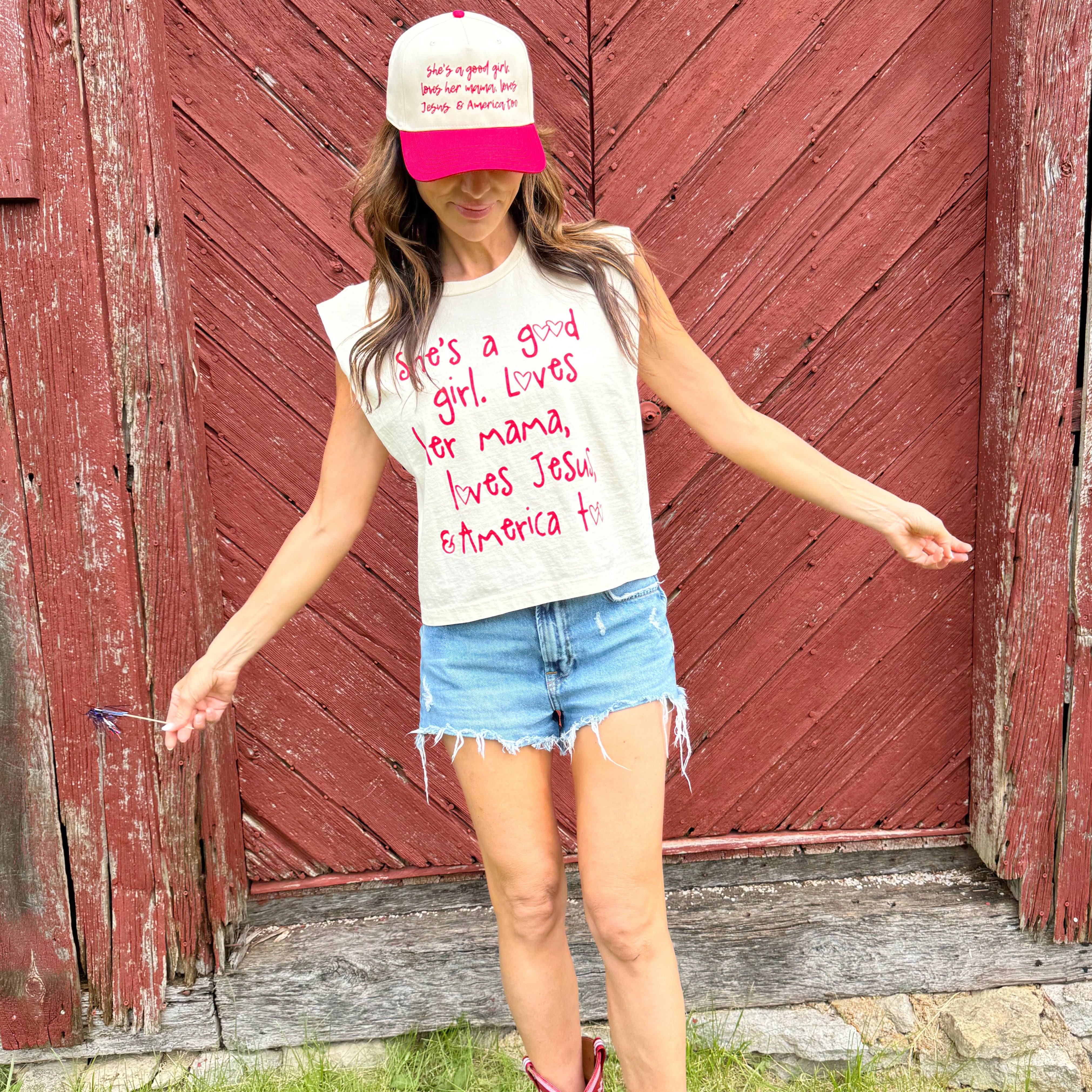 Shes's A Good Girl Muscle Tee
