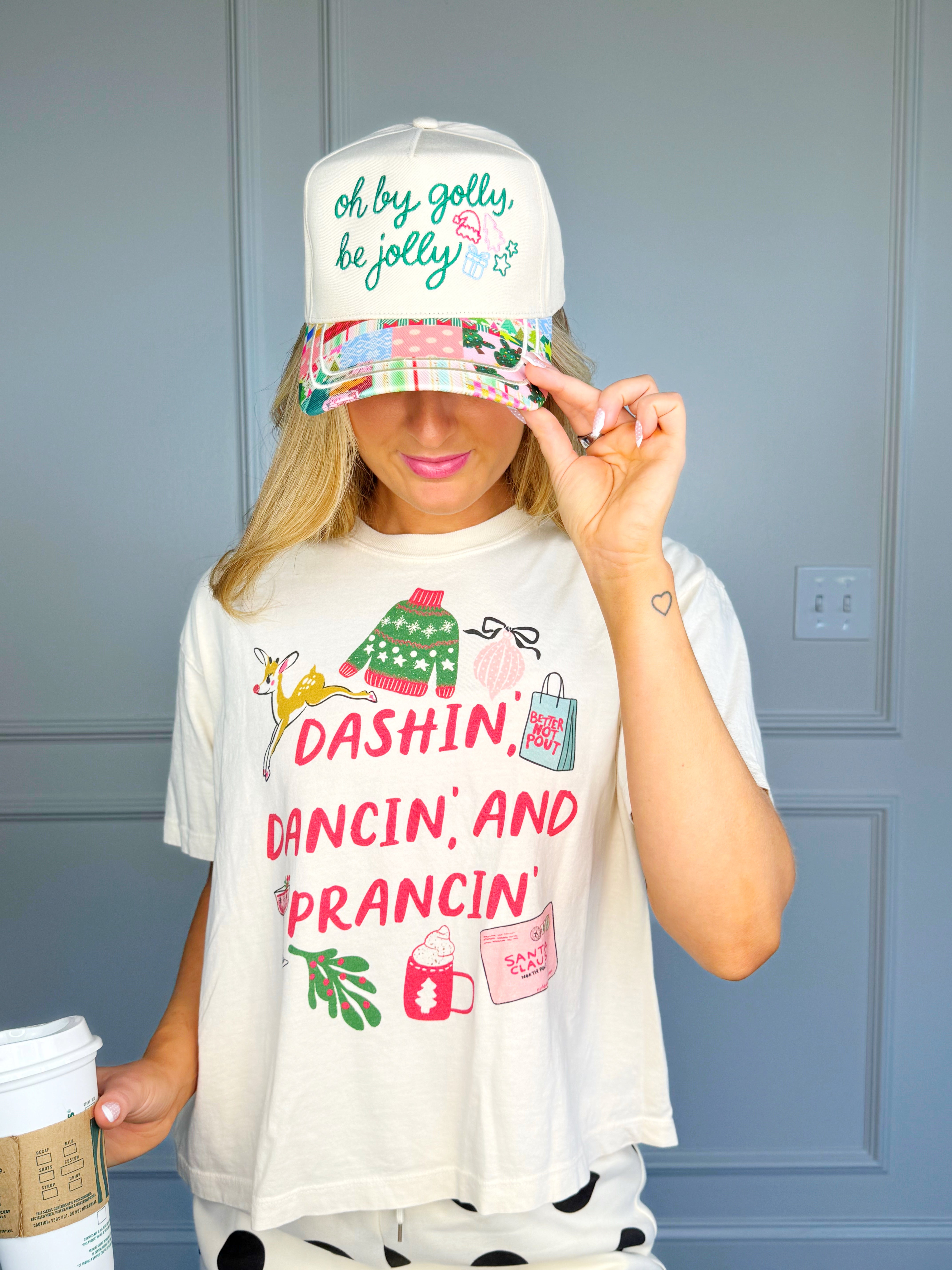 Oh By Golly, Be Jolly Hat- Pre Order!