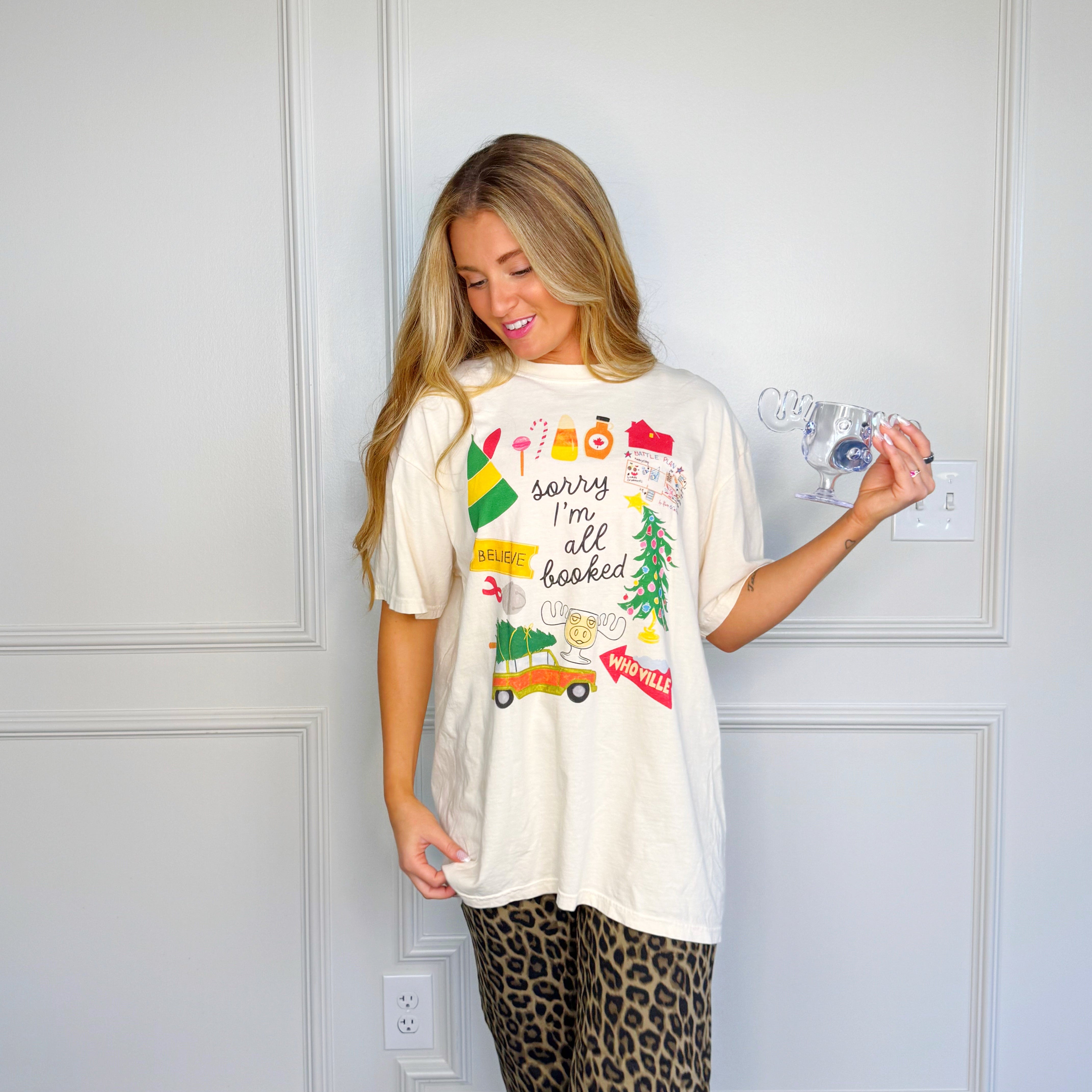 Sorry I'm All Booked Tee