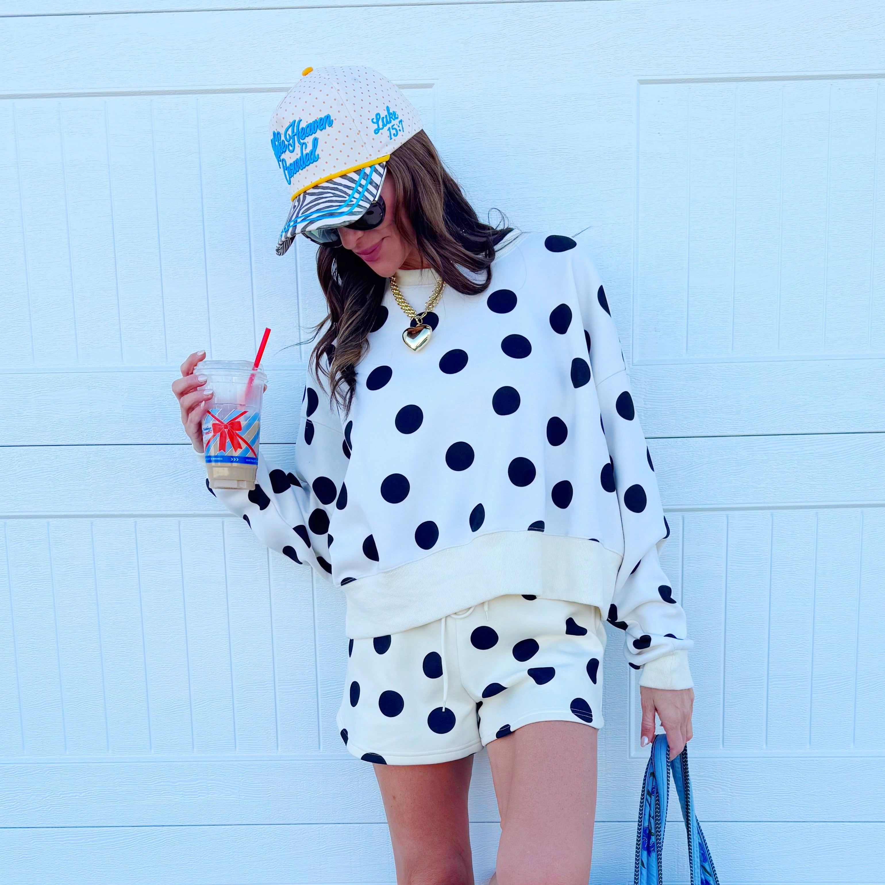 Polka Dot Crop Sweatshirt - Pre Order!